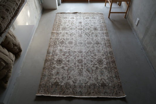 Türkiye Old Isparta Beige , Ice Blue 1970年代 203 × 110 cm No.TR25251