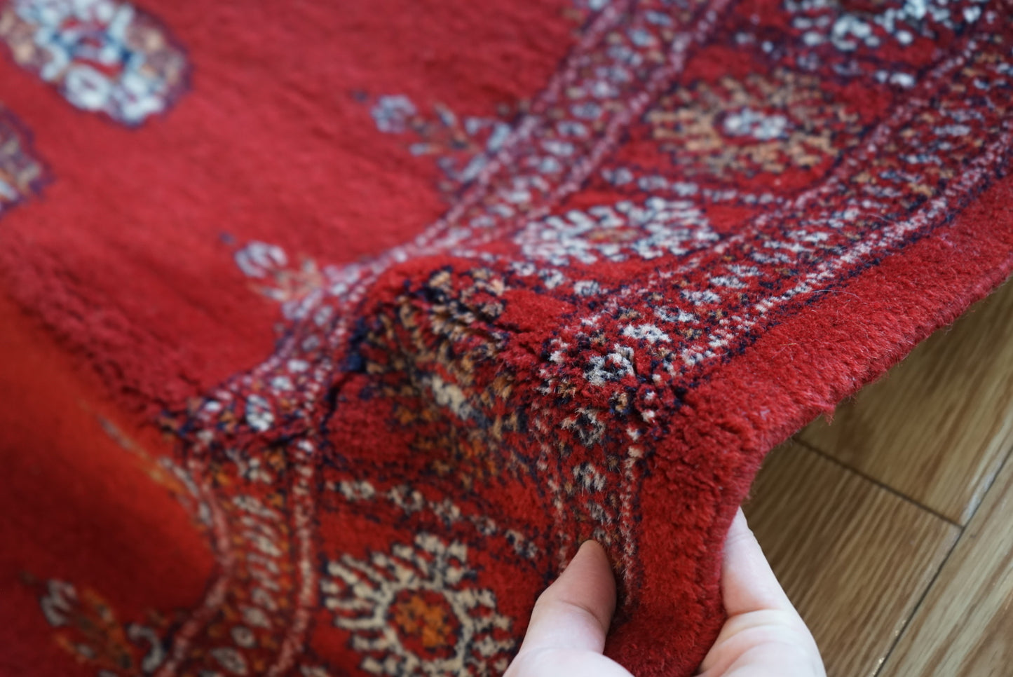 Türkiye Old Turkmen Red 1970年代 141 × 93 cm No.TR25232