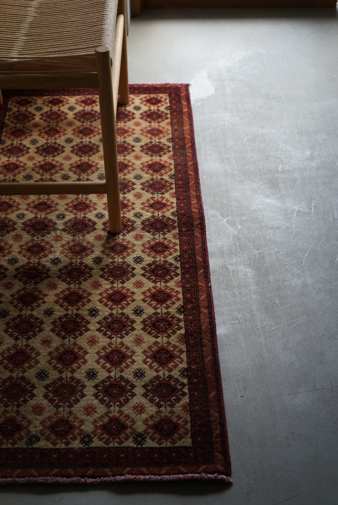 Türkiye Old Oushak Beige Runner size 1970年代 133 × 58.5cm No.TR25242