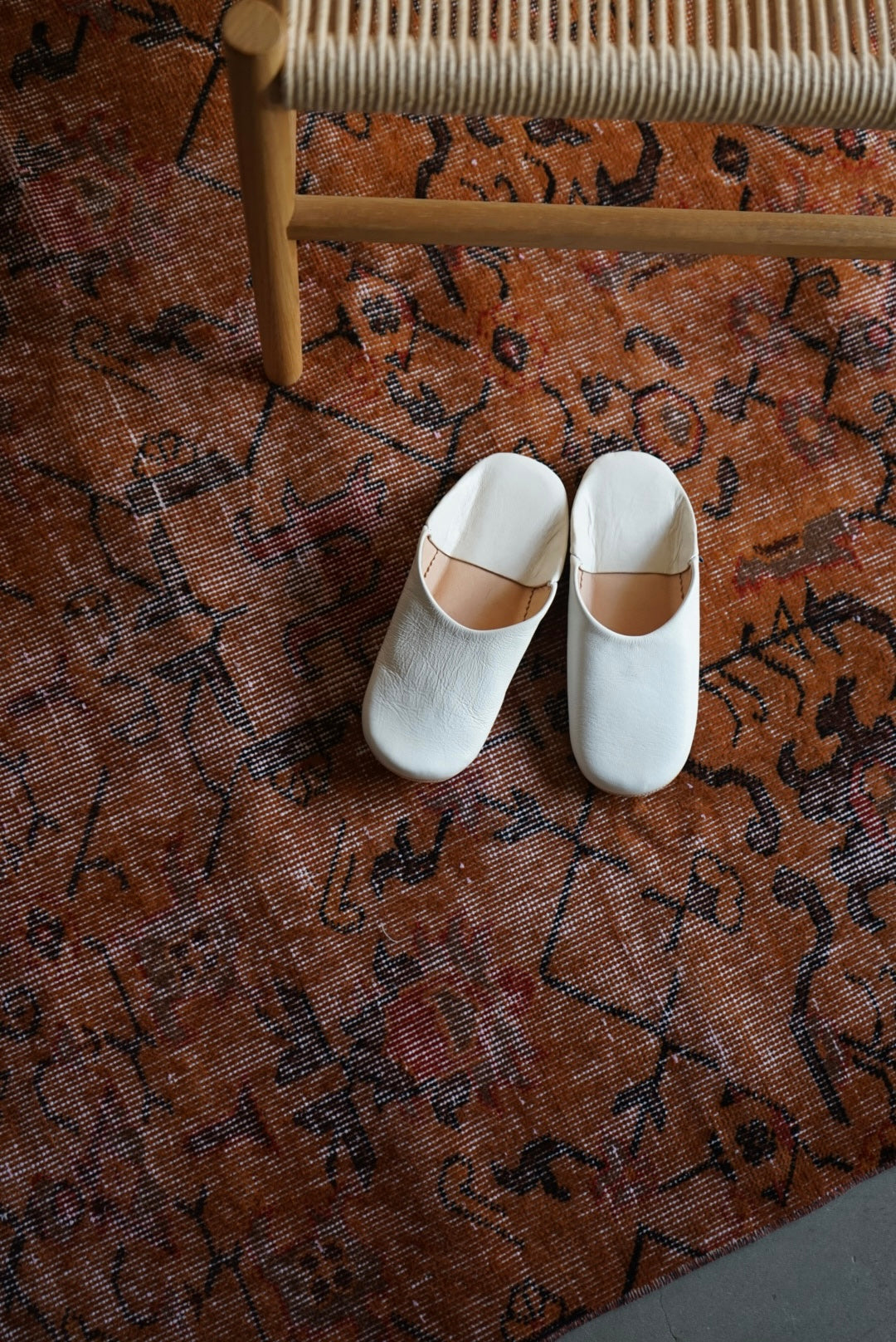 Türkiye Old Isparta Orange Over Dye 1970年代 202 × 113 cm No.TR25260