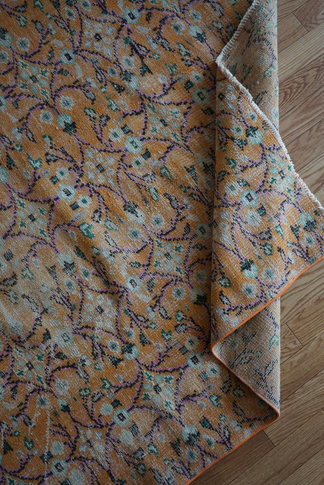 TURKEY OLD ISPARTA CALLOT ORANGE 1970年代 232 × 140 cm No.TR25149