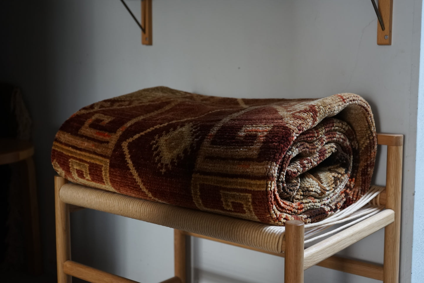 TURKEY VINTAGE ANATORIA BROWN 1980年代 256 × 155 cm No.TR25157