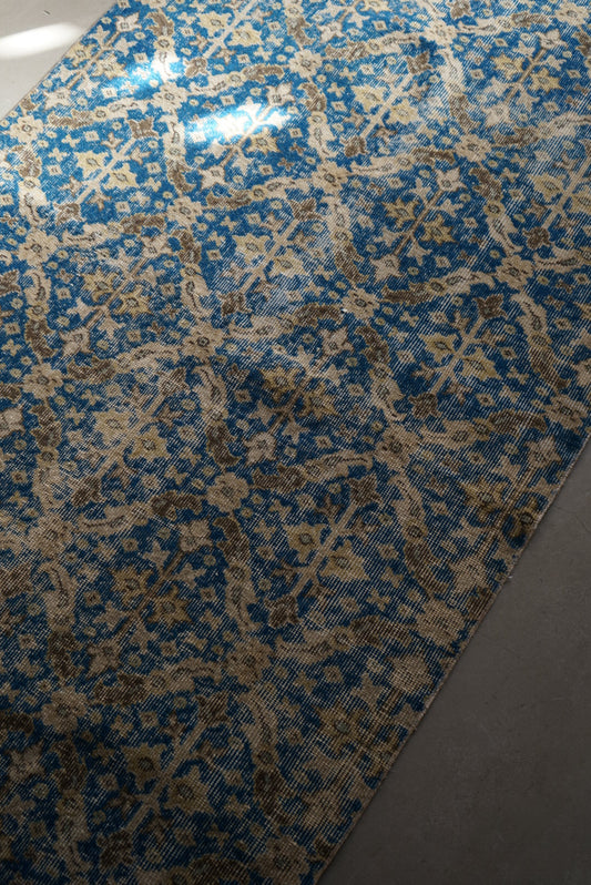 Türkiye Old Isparta Blue 1970年代 209 × 118 cm No.TR25314