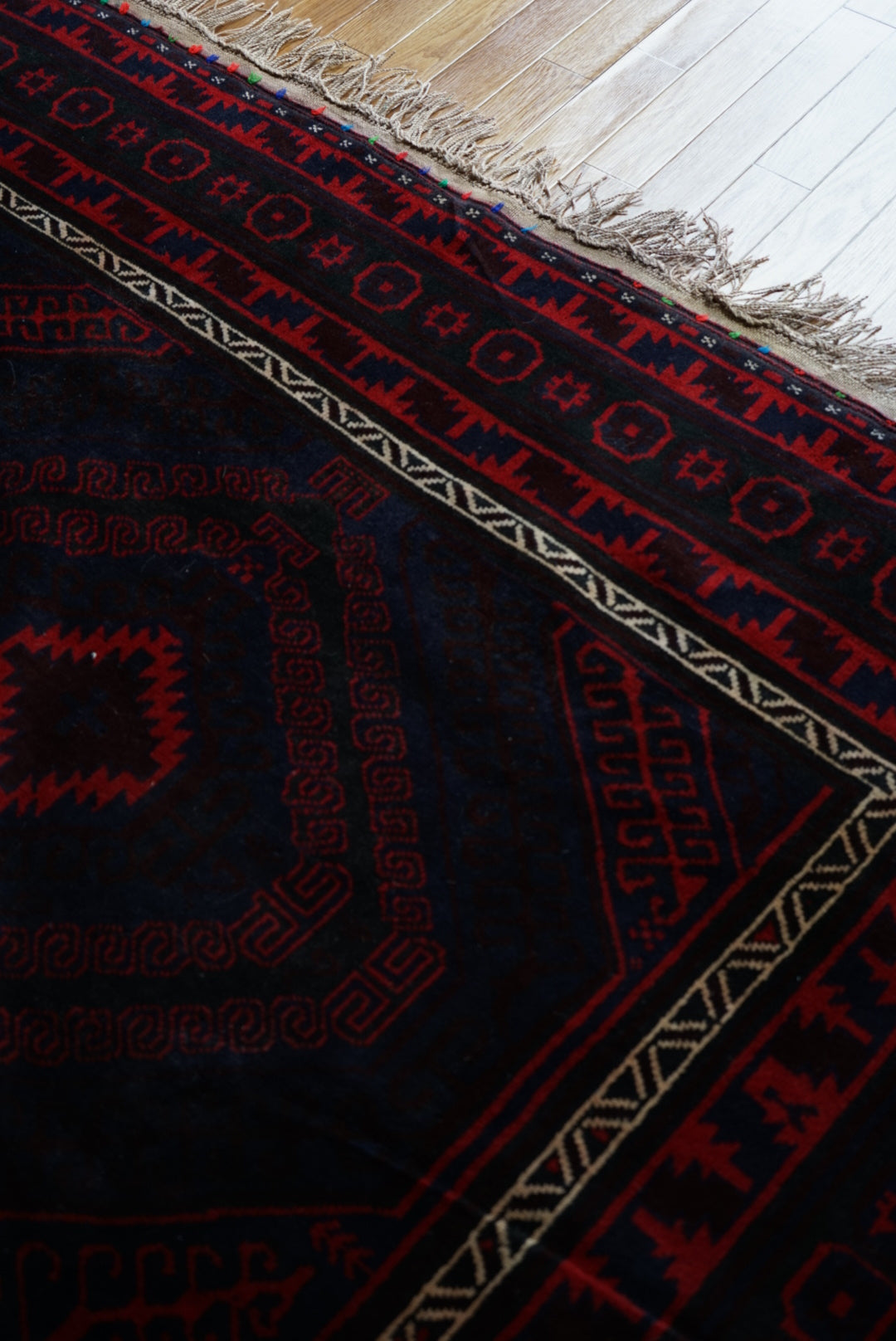 Afghanistan Vintage Baluch Zanjir 1980年代 358 × 190 cm  No.AF2530