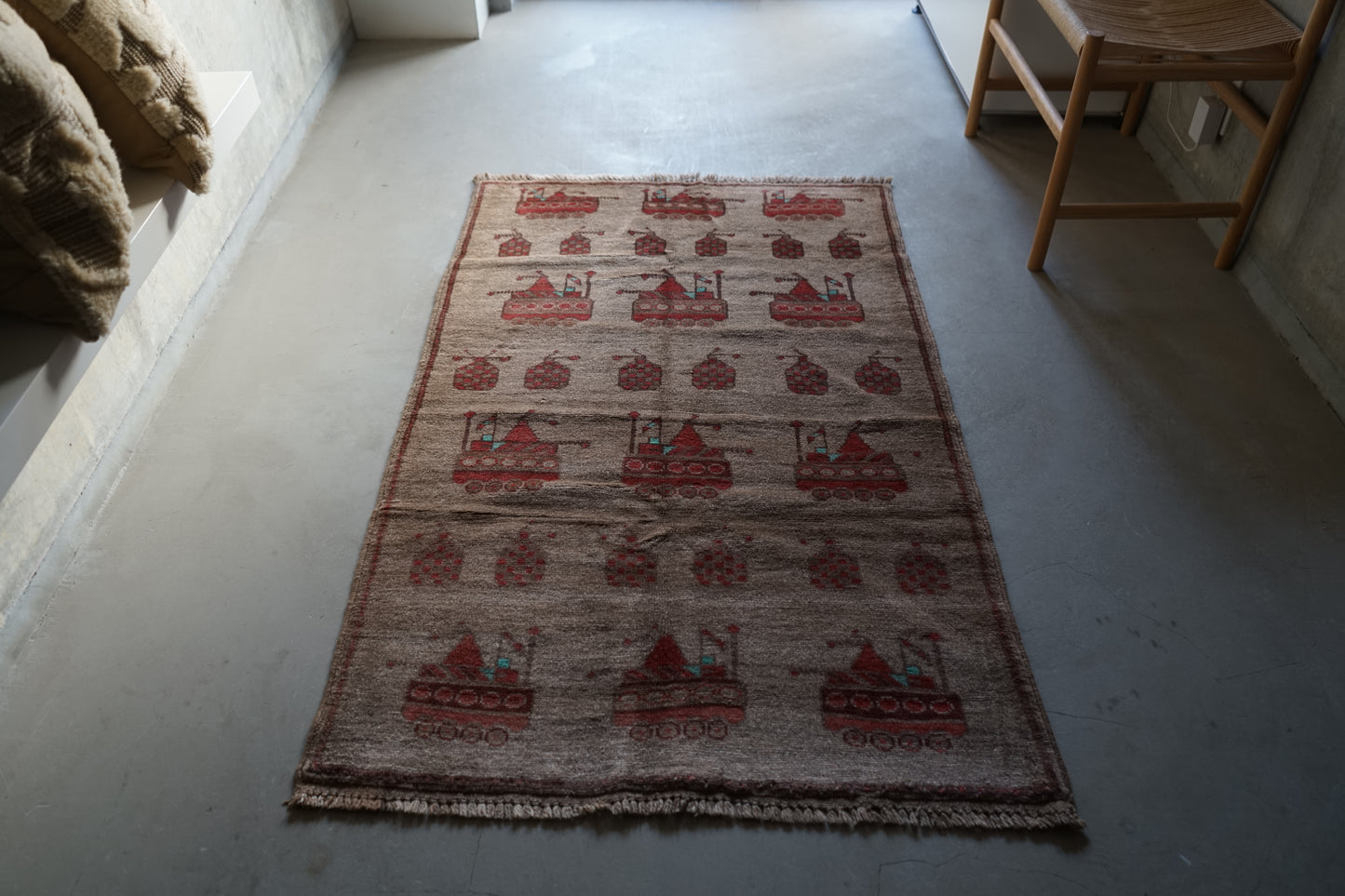 AFGHANISTAN VINTAGE WAR RUG 1980年代 149× 90 cm No.AF2512