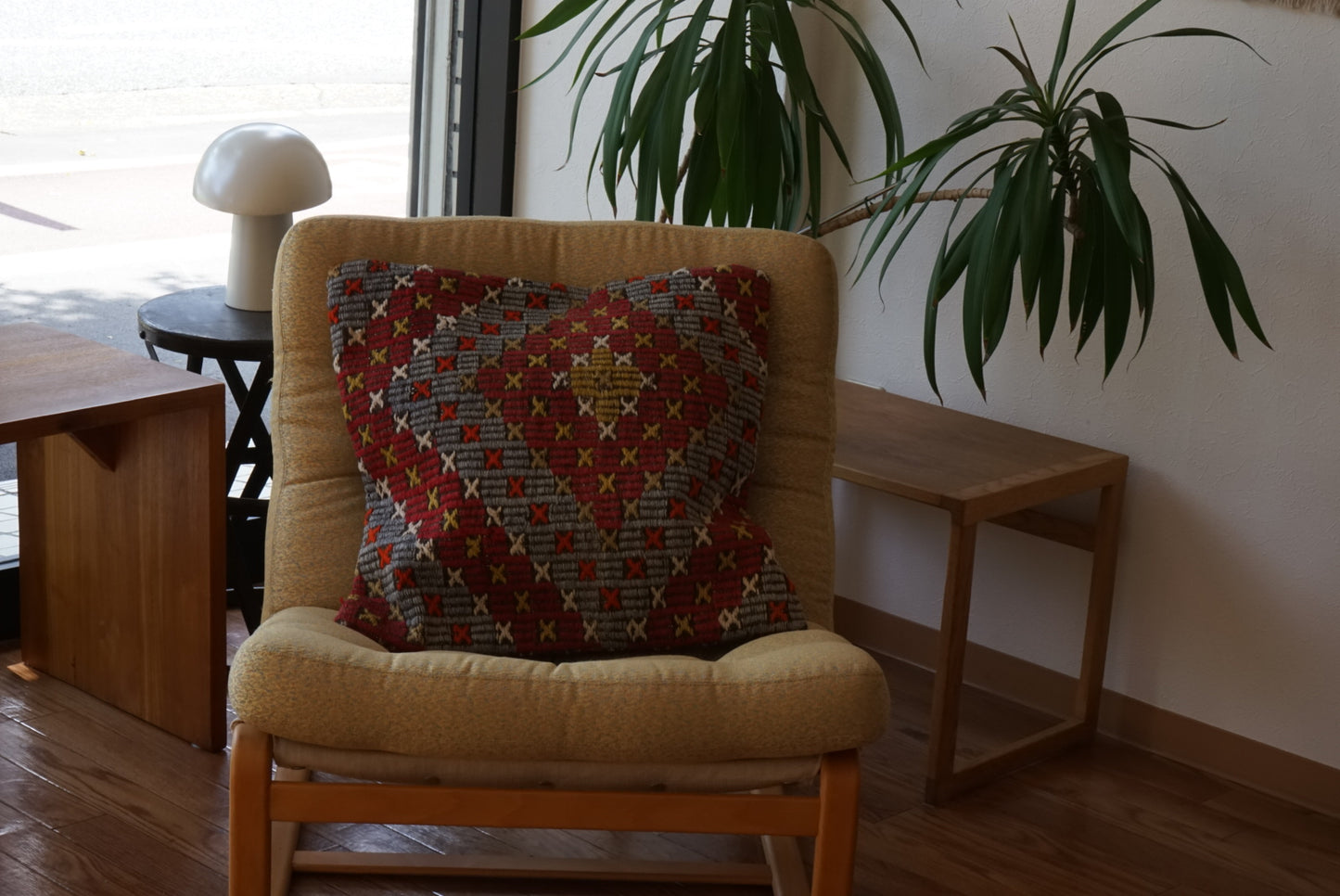 Türkiye Old Kilim Cushion Cover Mix Color Tribal Design 50 × 49 cm No.TR25466
