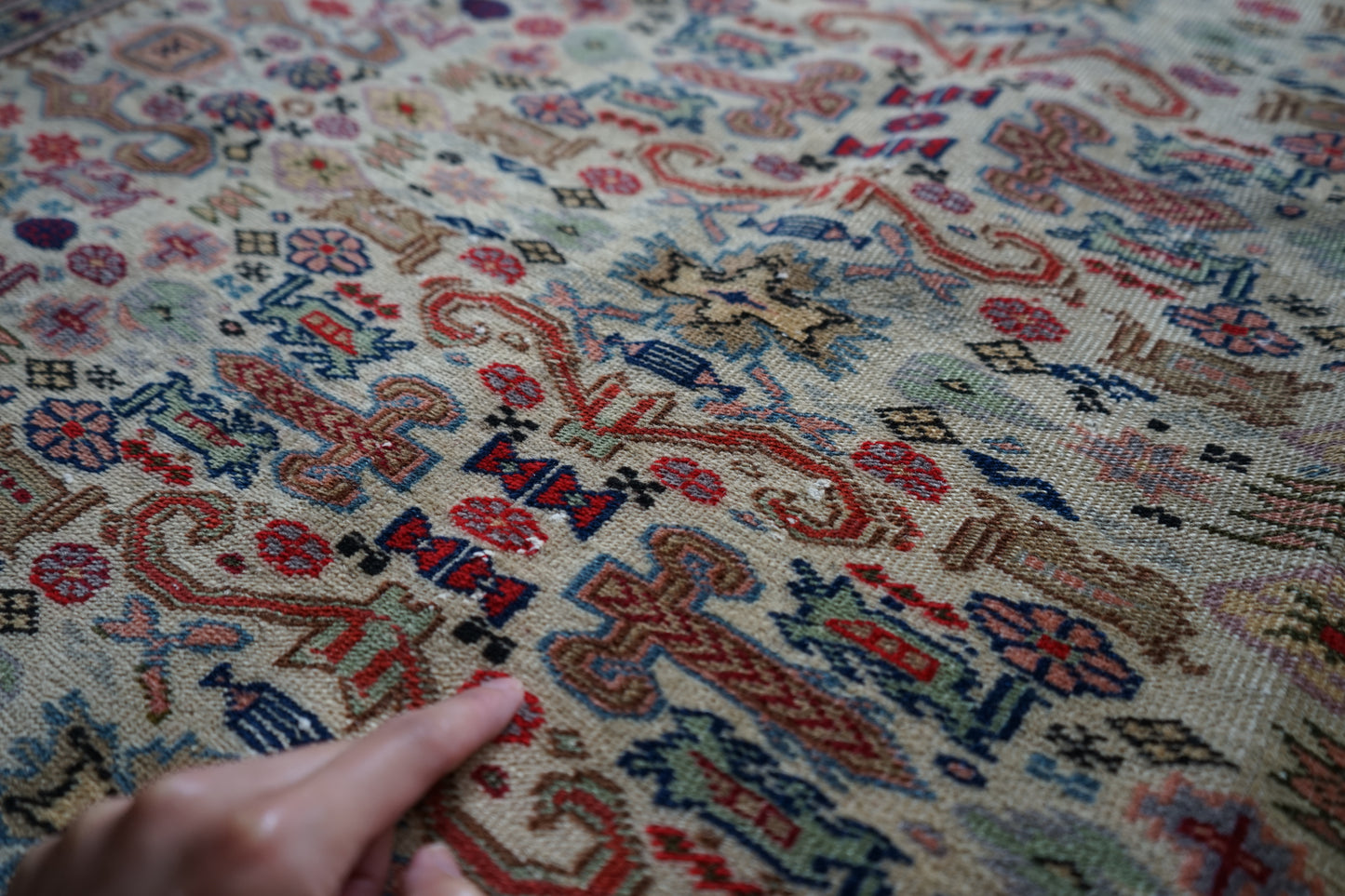 TURKEY OLD KAYSERI PINK 1950-1960年代 212 × 145 cm No.TR25190