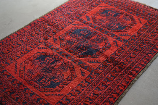 AFGHANISTAN OLD TURKMEN ELEPHANT FOOT 1970年代 112 × 75 cm No.AF2515