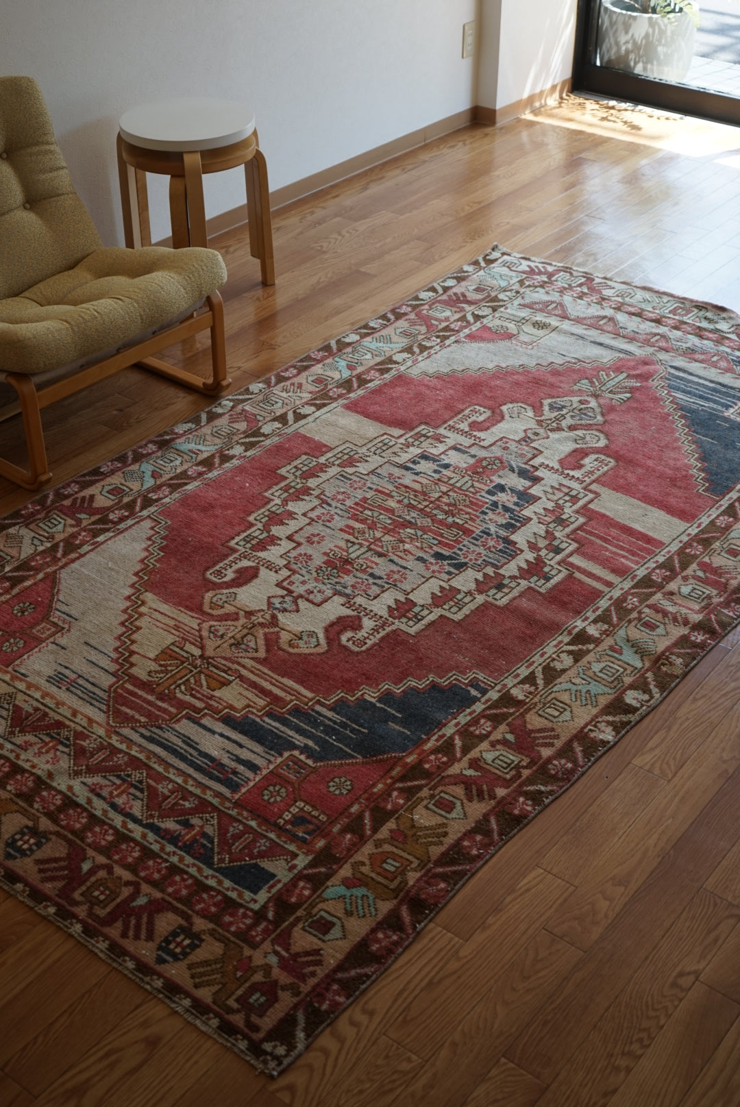 Türkiye Old Kayseri Medallion Modern Color 1970年代 257 × 145 cm No.TR25390
