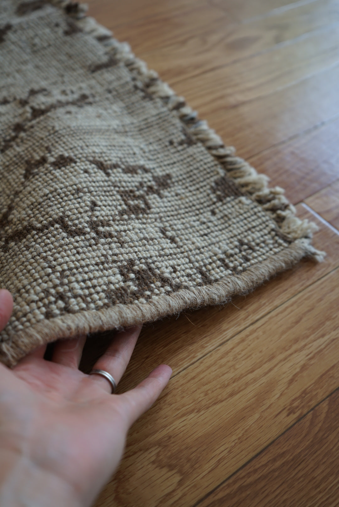 店頭販売 ORIGINAL IRAN QASHQAI KILIM " TRIBE " 204 × 142 cm