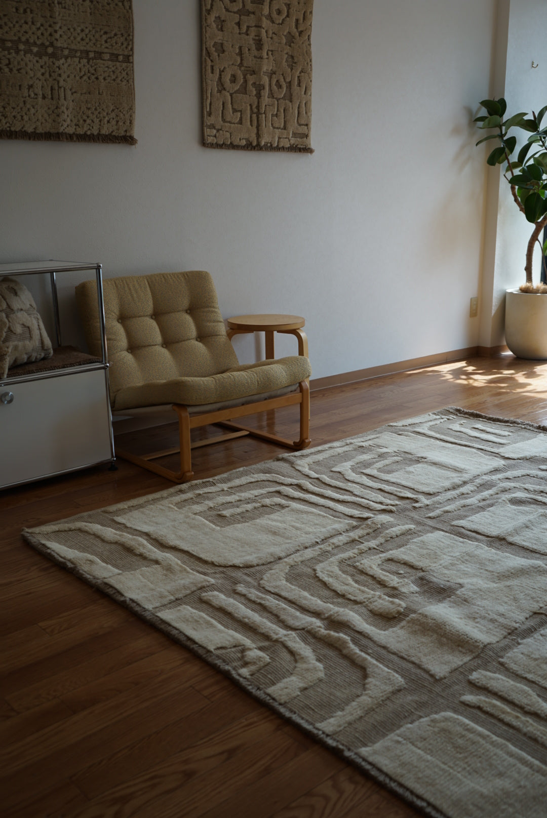 店頭販売 ORIGINAL IRAN QASHQAI KILIM LIVING SIZE " PERSIA " 200 × 200 cm