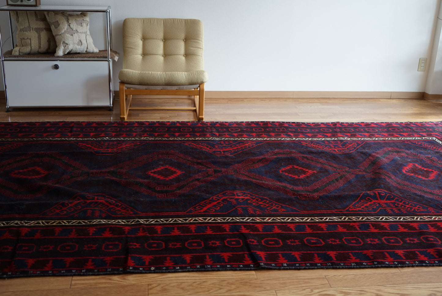Afghanistan Vintage Baluch Zanjir 1980年代 358 × 190 cm  No.AF2530