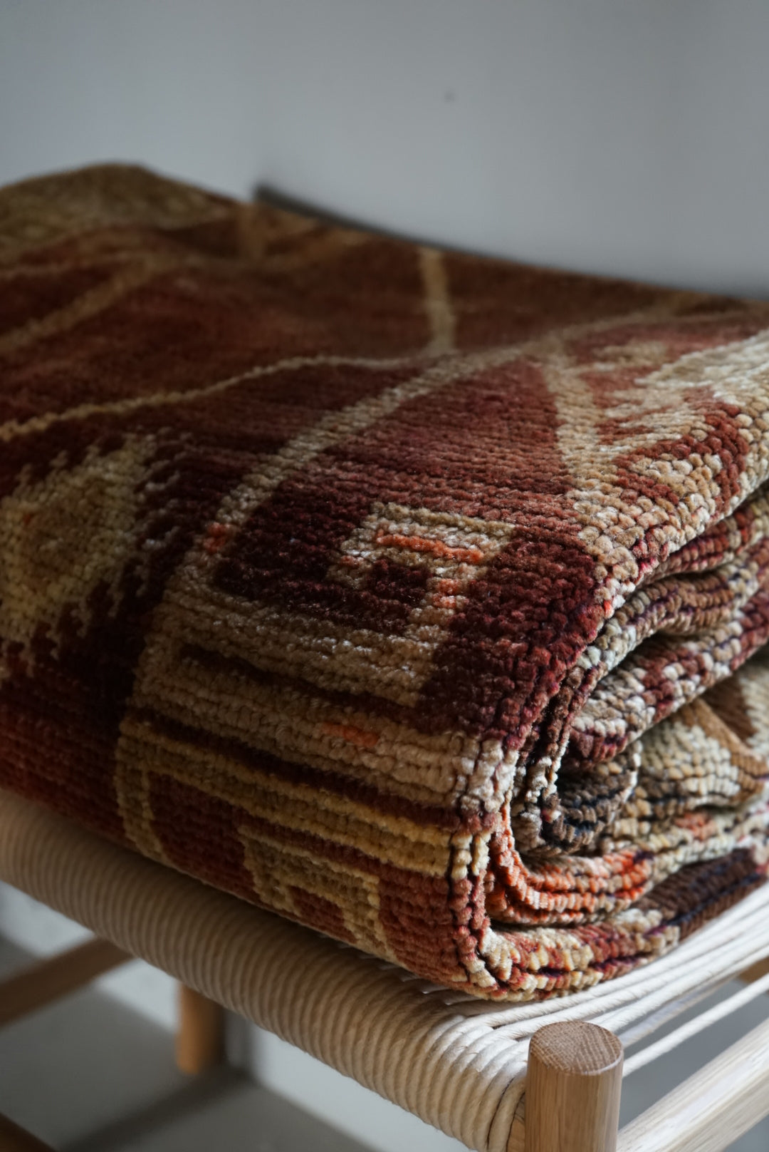 TURKEY VINTAGE ANATORIA BROWN 1980年代 256 × 155 cm No.TR25157