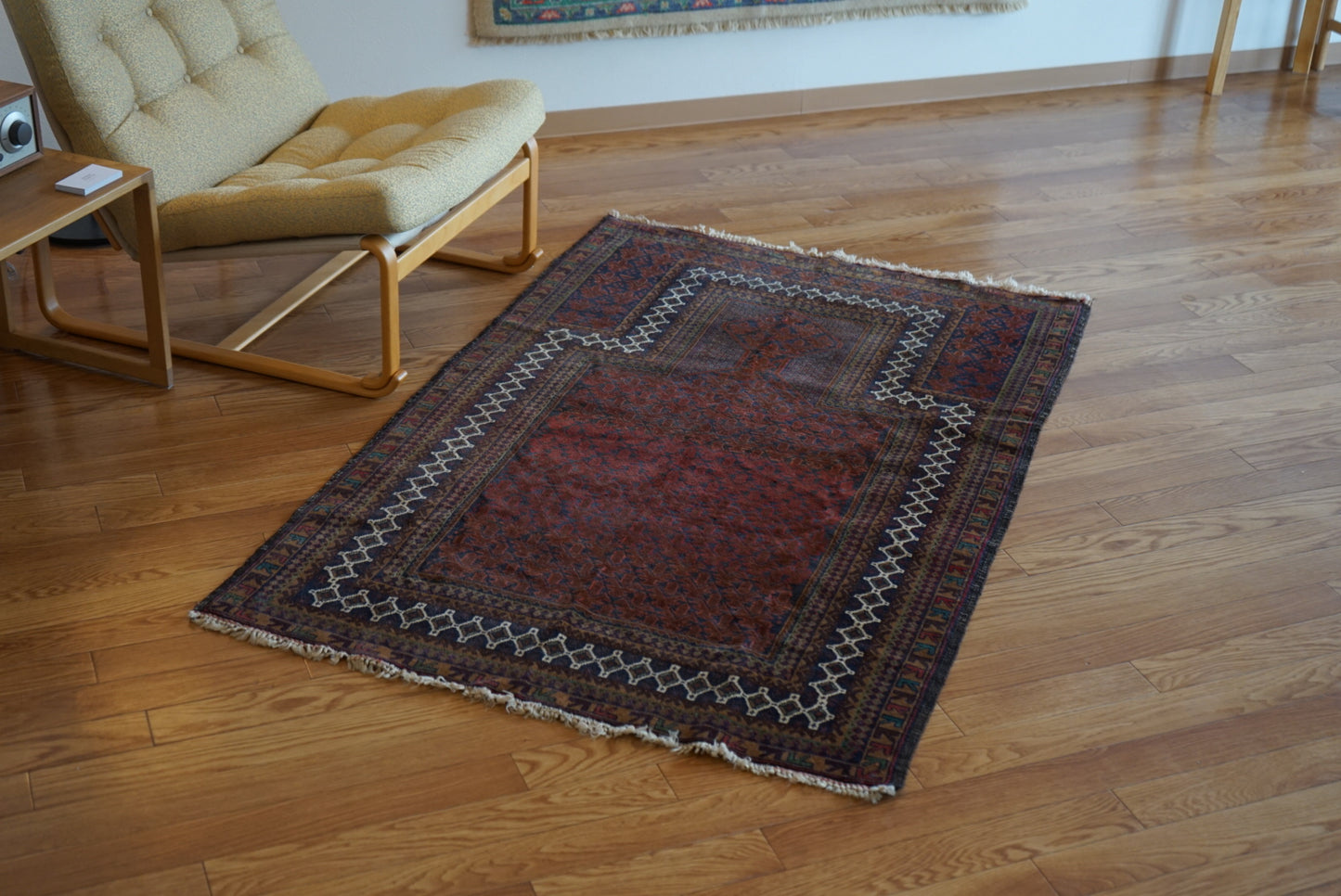 Afghanistan Old Baluch Prayer Rug 1970年代 155 × 100 cm  No.AF2541 / 国内送料無料・羊毛手織り絨毯