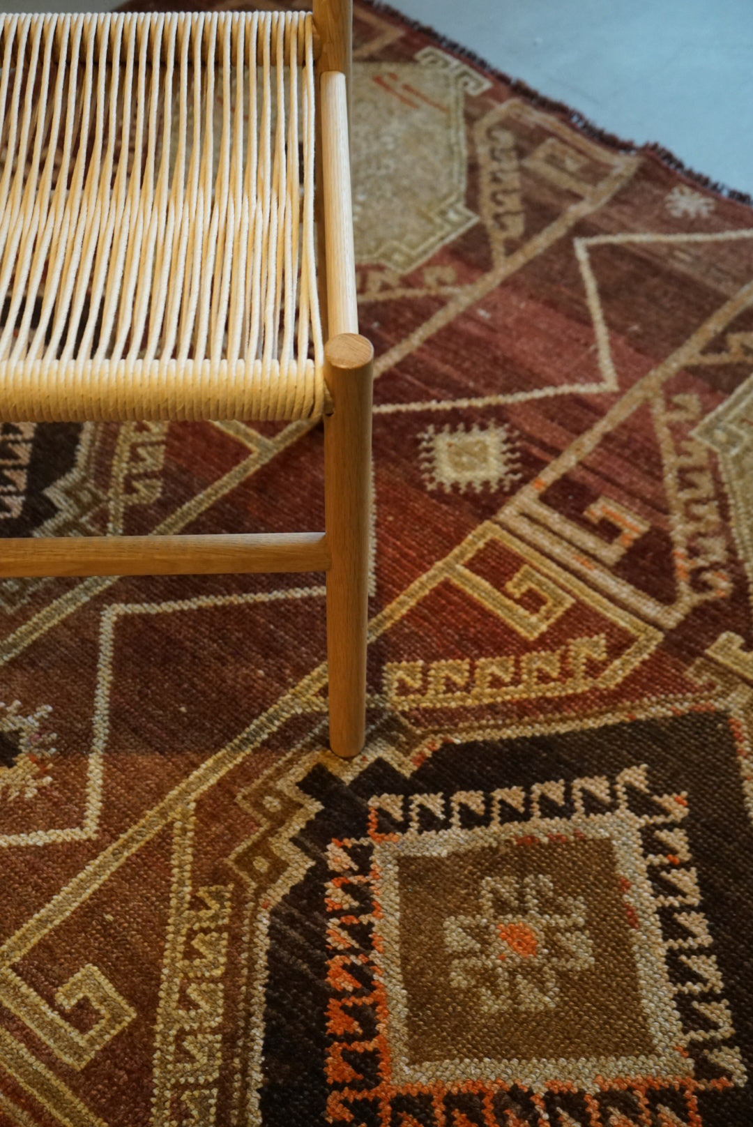 TURKEY VINTAGE ANATORIA BROWN 1980年代 256 × 155 cm No.TR25157