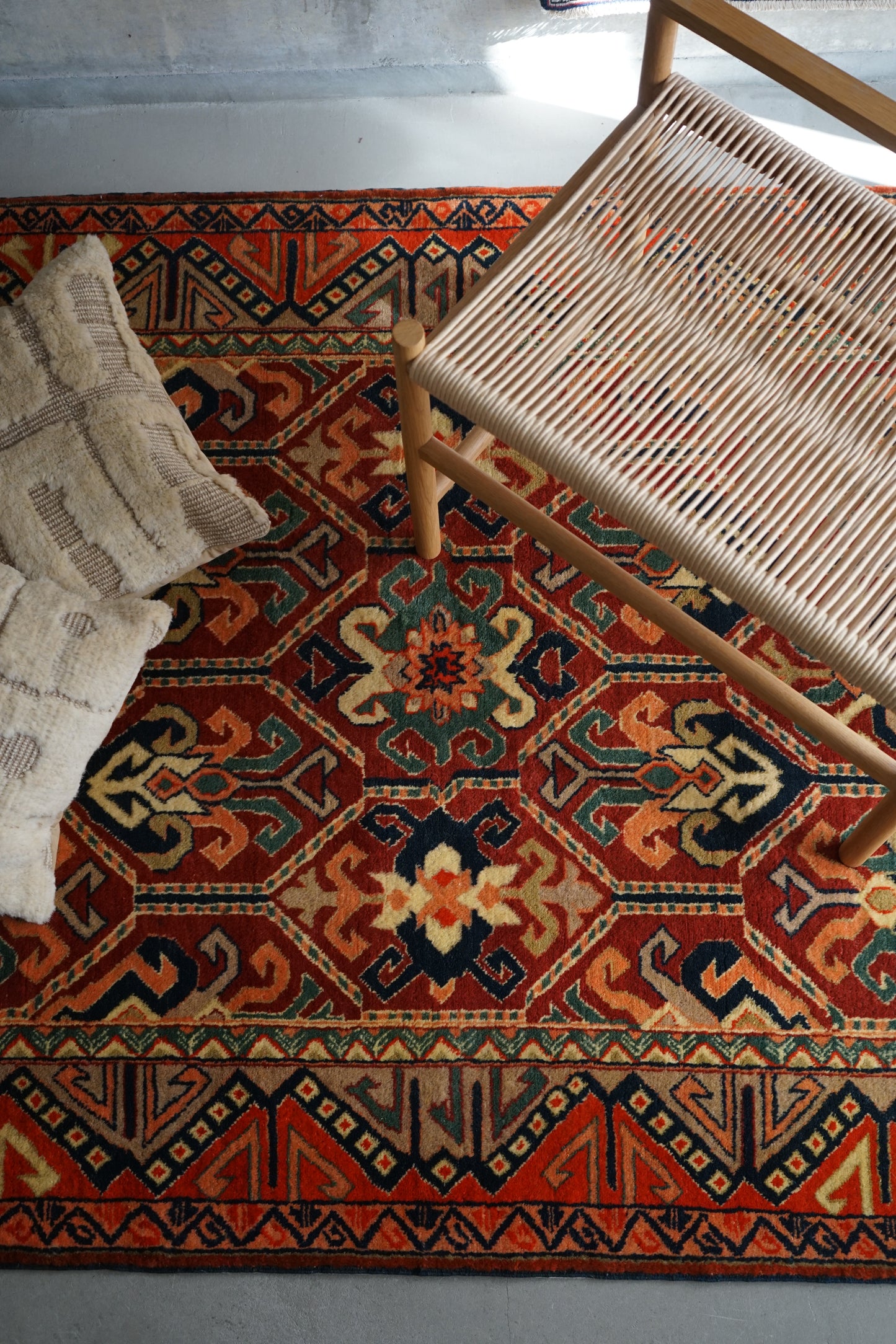 IRAN ANTIQUE SHIRVAN COSSACKS 1860年代 181 × 125 cm