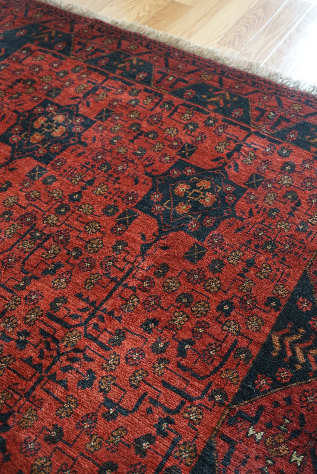 Afghanistan Old Turkmen RichRed 1970年代 177.5 × 142.5 cm No.AF2524