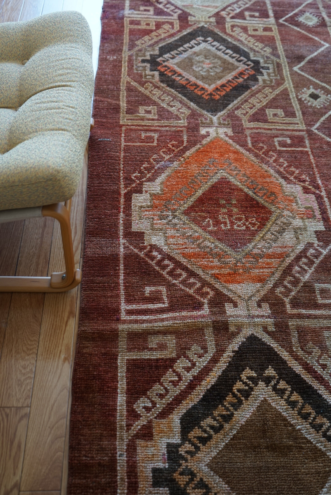TURKEY VINTAGE ANATORIA BROWN 1980年代 256 × 155 cm No.TR25157