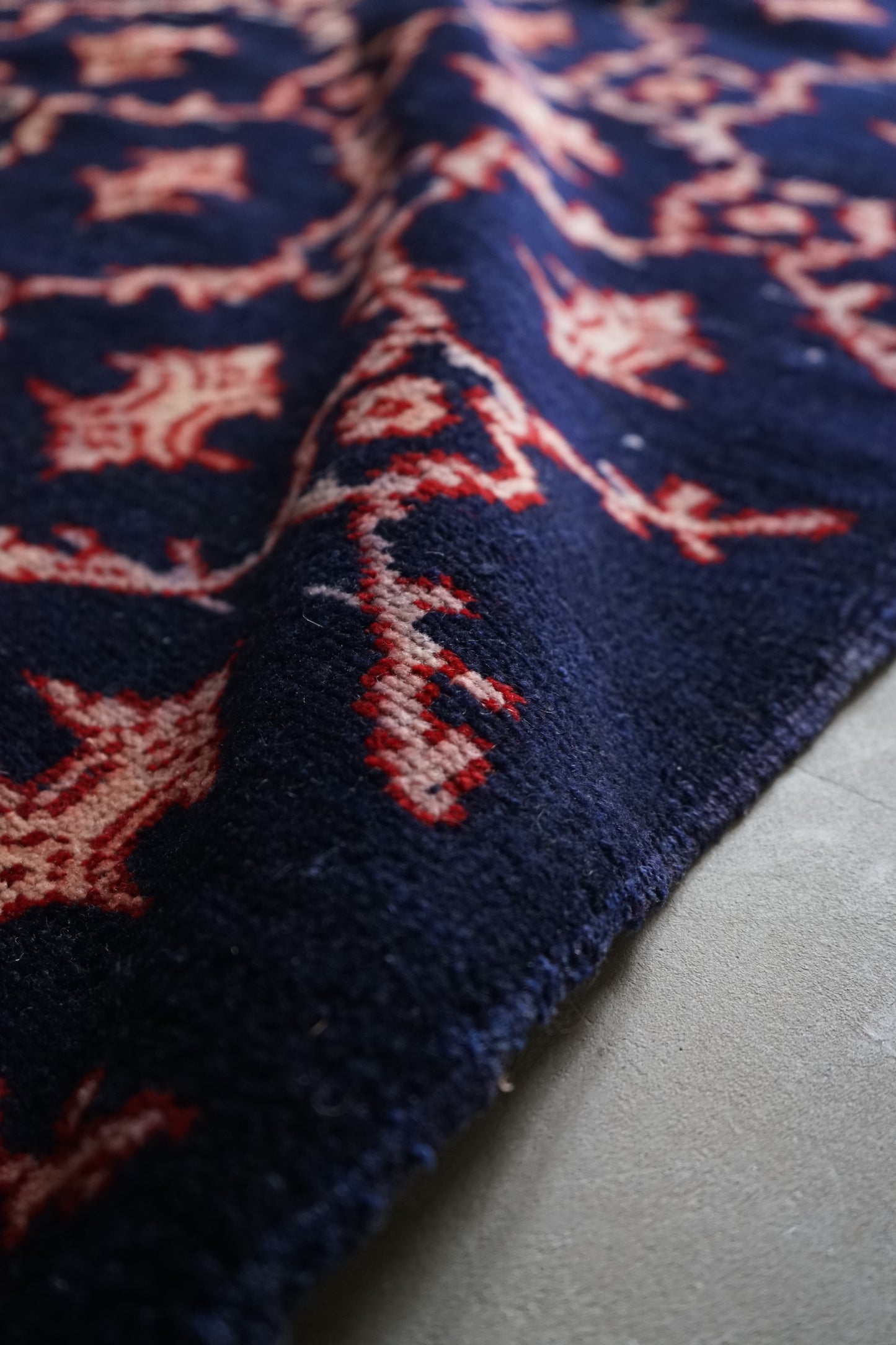 TURKEY OLD ISPARTA NAVY 1970年代 165 × 124 cm No.TR25211