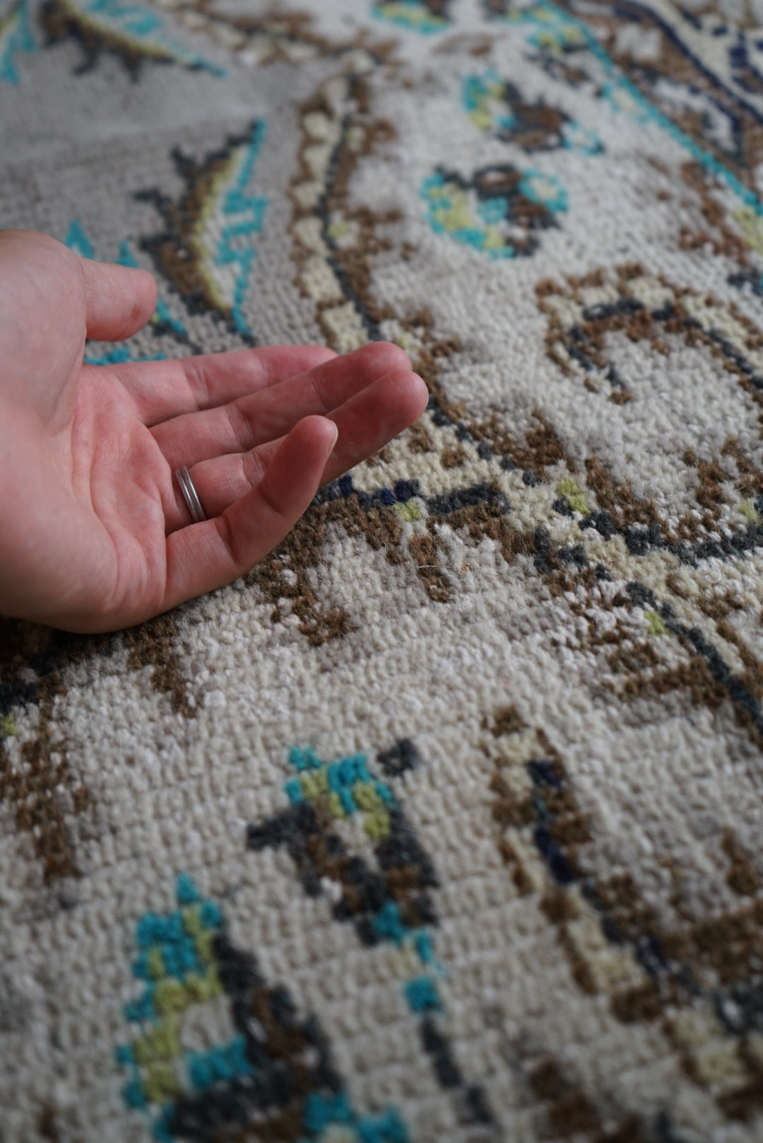 TURKEY OLD ISPARTA GREY 1970年代 223 × 136 cm No.TR25146