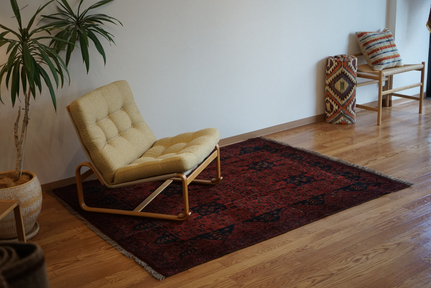 Afghanistan Old Turkmen RichRed 1970年代 177.5 × 142.5 cm No.AF2524