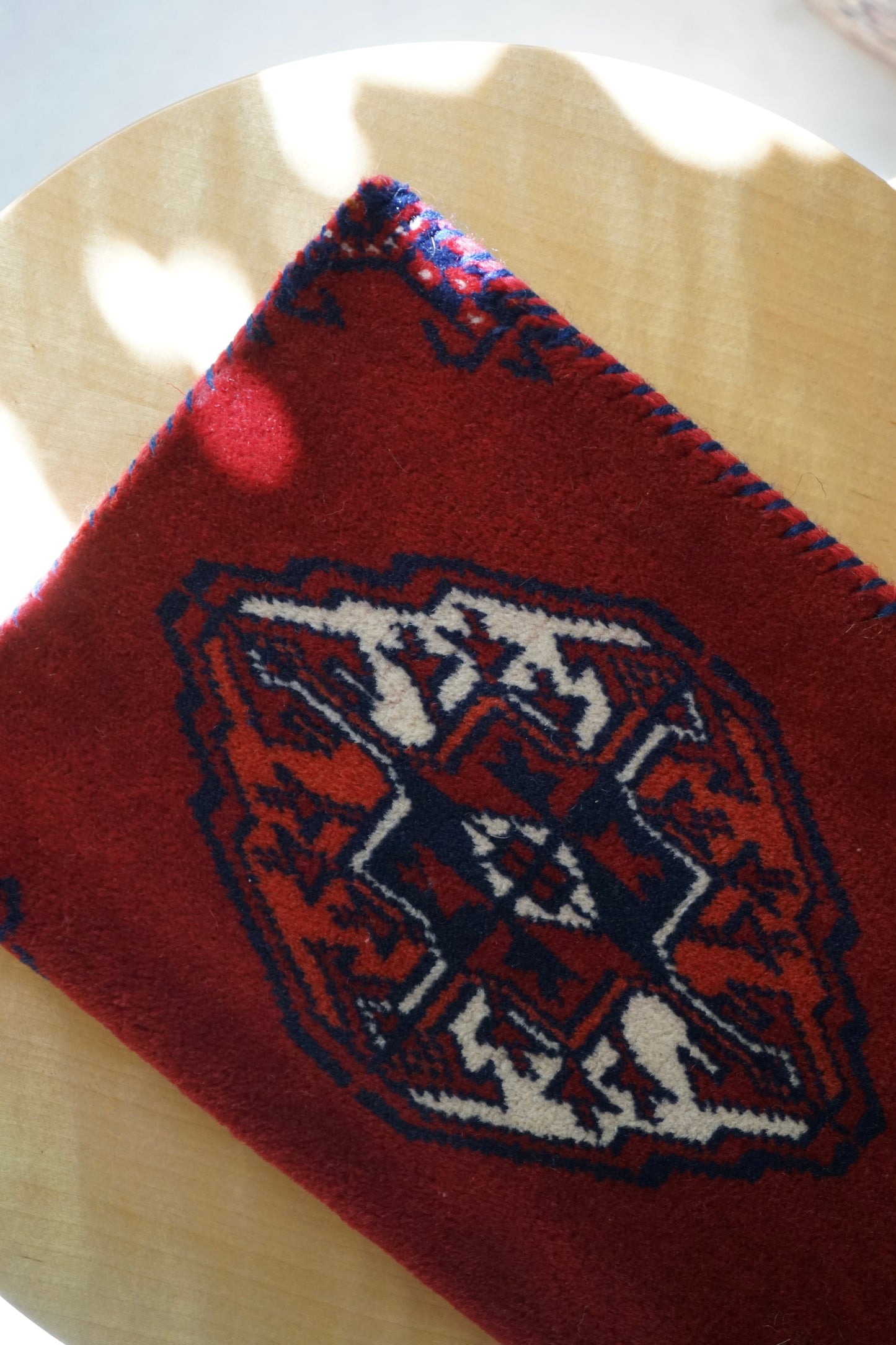 IRAN ANTIQUE TURKMEN RUNNER 1900年代 76.5 × 29 cm No.1