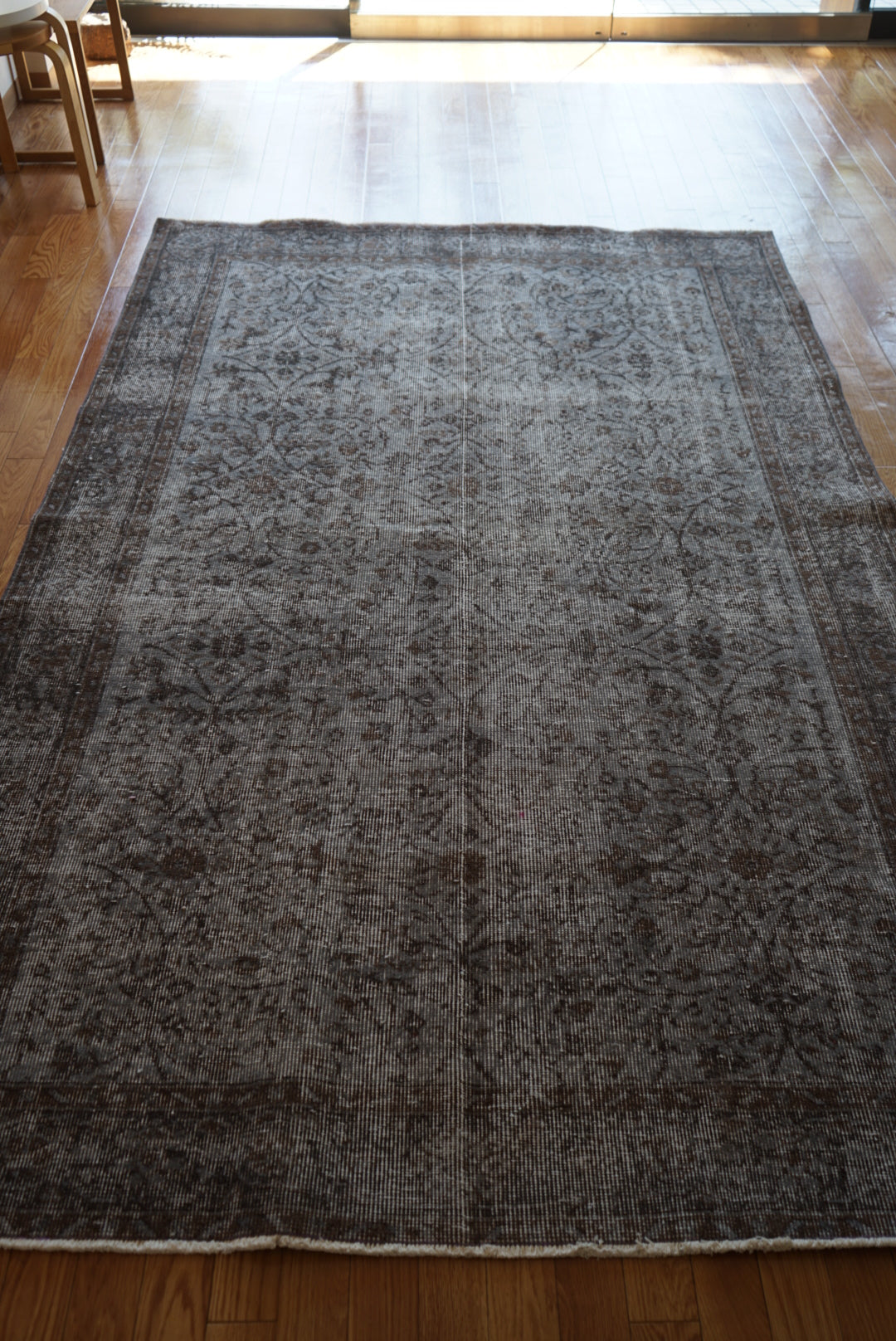 Türkiye Old Isparta Gray , Brown Overdye 1960年代 259 × 162.5 cm No.TR25403