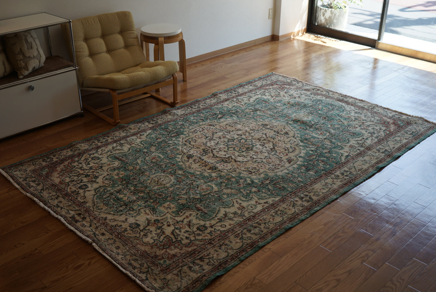 Türkiye Old Isparta EmeraldGreen 1970年代 267 × 169 cm No.TR25275