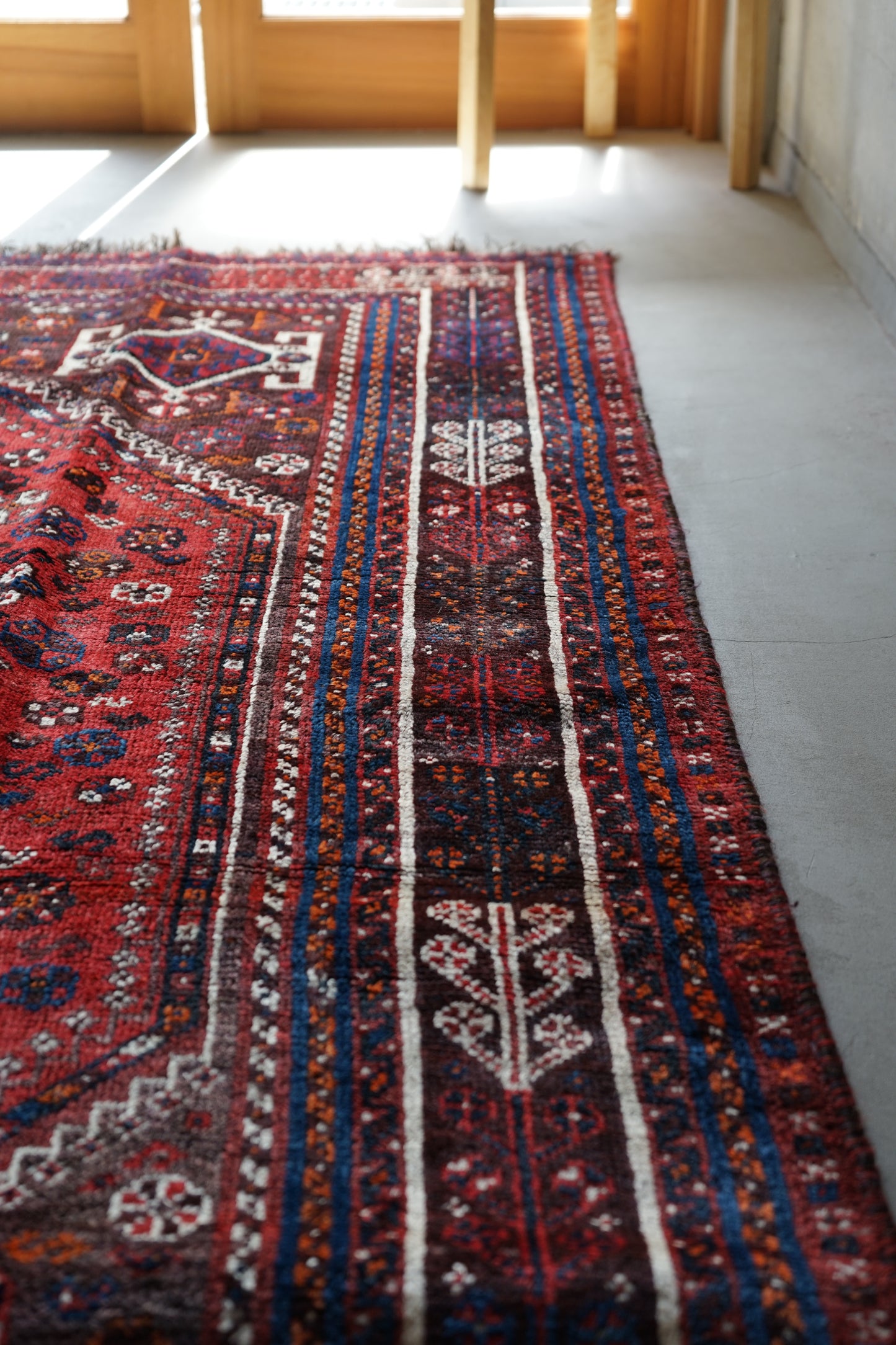 店頭販売 IRAN ANTIQUE SHIRAZ QASHQAI 1860年代 222 × 148 cm