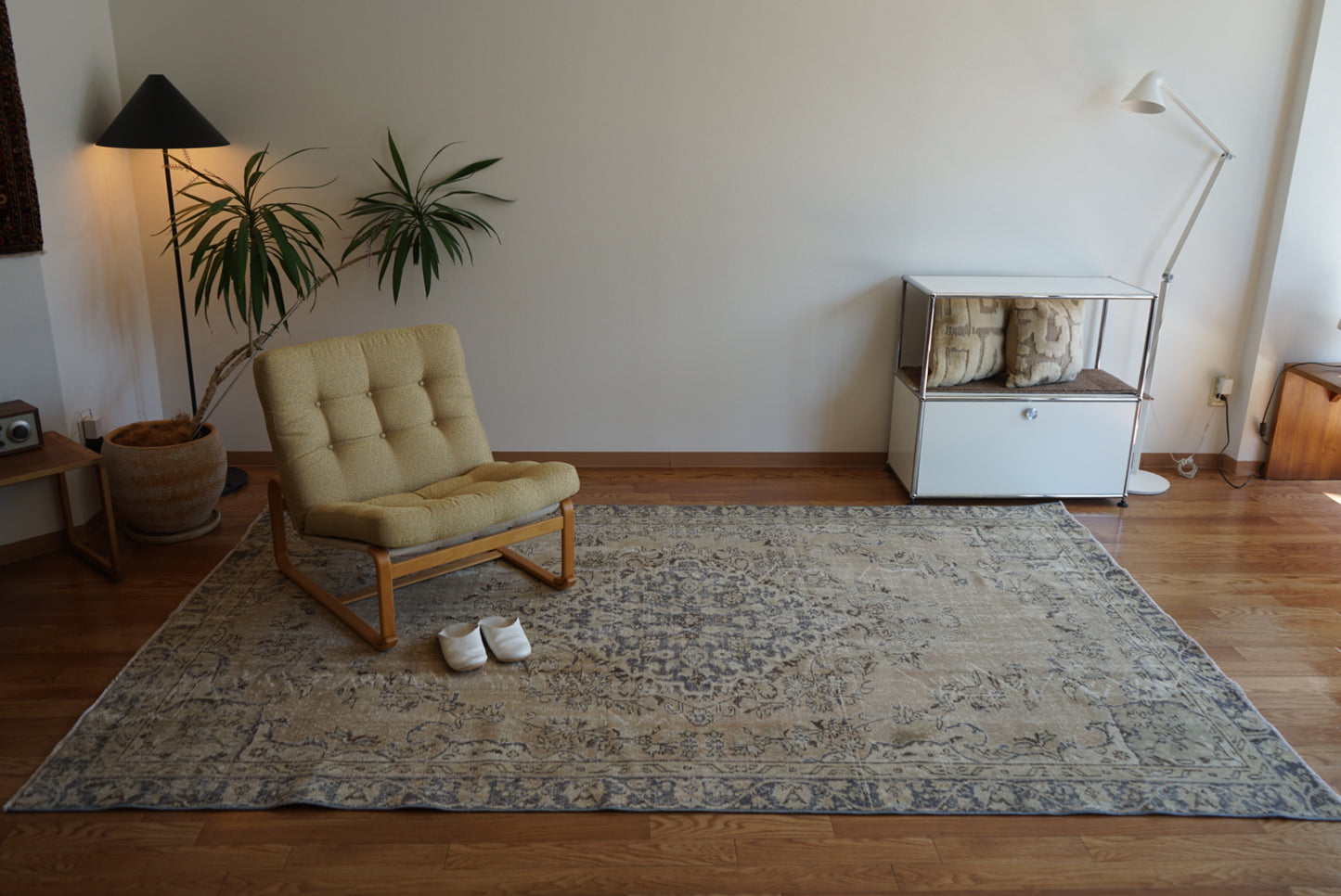 Türkiye Old Isparta Beige , BlueGlay 1970年代 267 × 169 cm No.TR25289