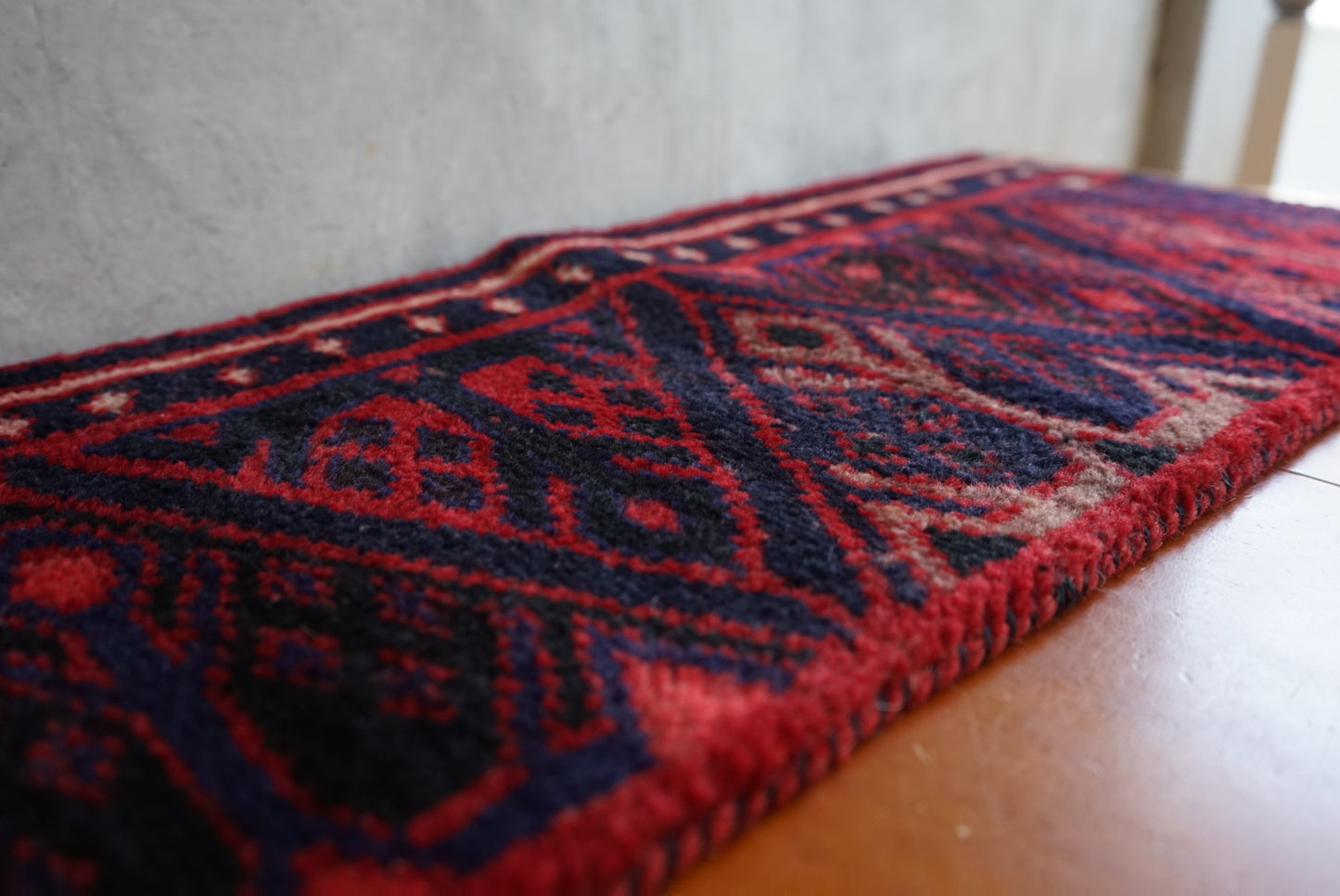 IRAN ANTIQUE SHIRAZ RUNNER 1880年代 75.5 × 31 cm