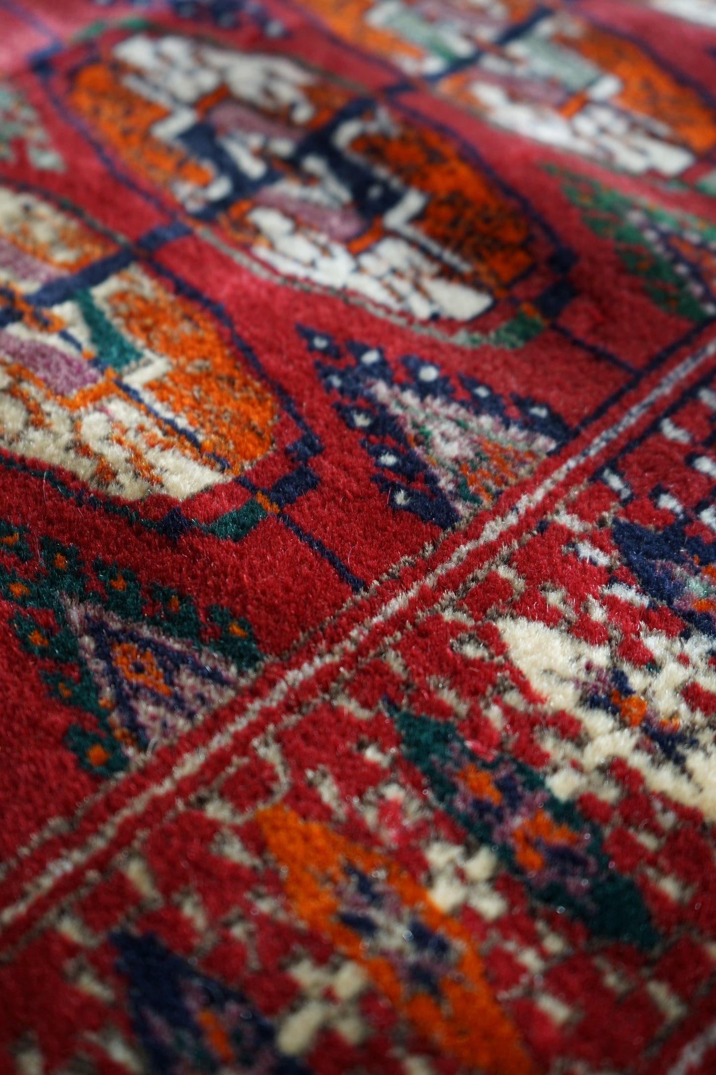 IRAN ANTIQUE TURKMEN YAMUT 1900年代 117 × 78 cm