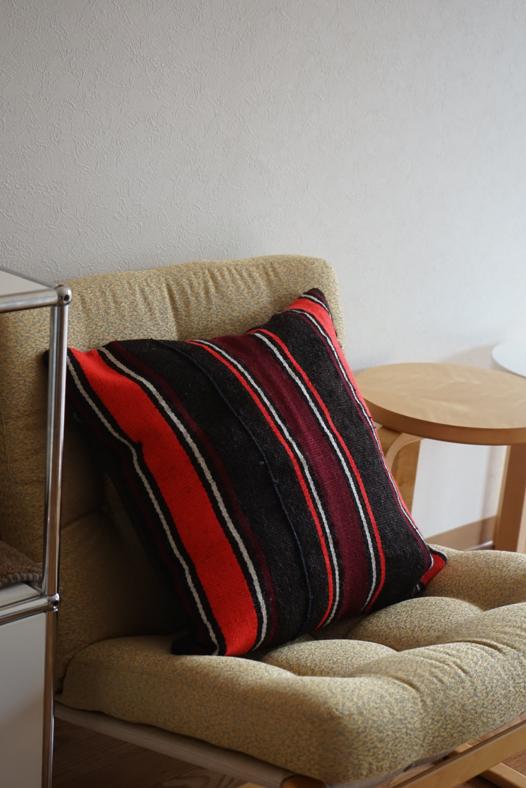 Türkiye Old Kilim Cushion Cover Black , Red 52 × 51 cm No.TR25433