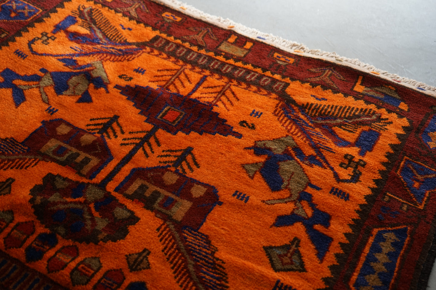 AFGHANISTAN VINTAGE BALUCH 1980-1985年 216 × 129 cm