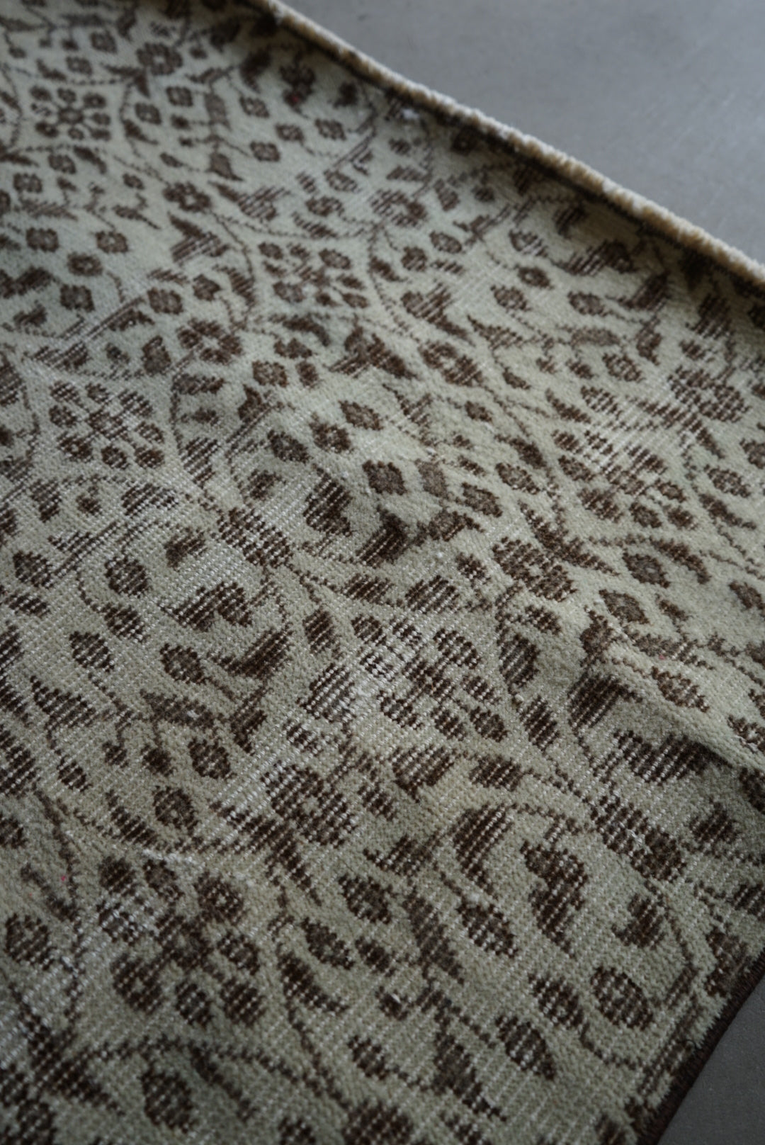 TURKEY OLD ISPARTA BROWN MINT RUNNER 1970年代 195 × 84 cm No.TR25136