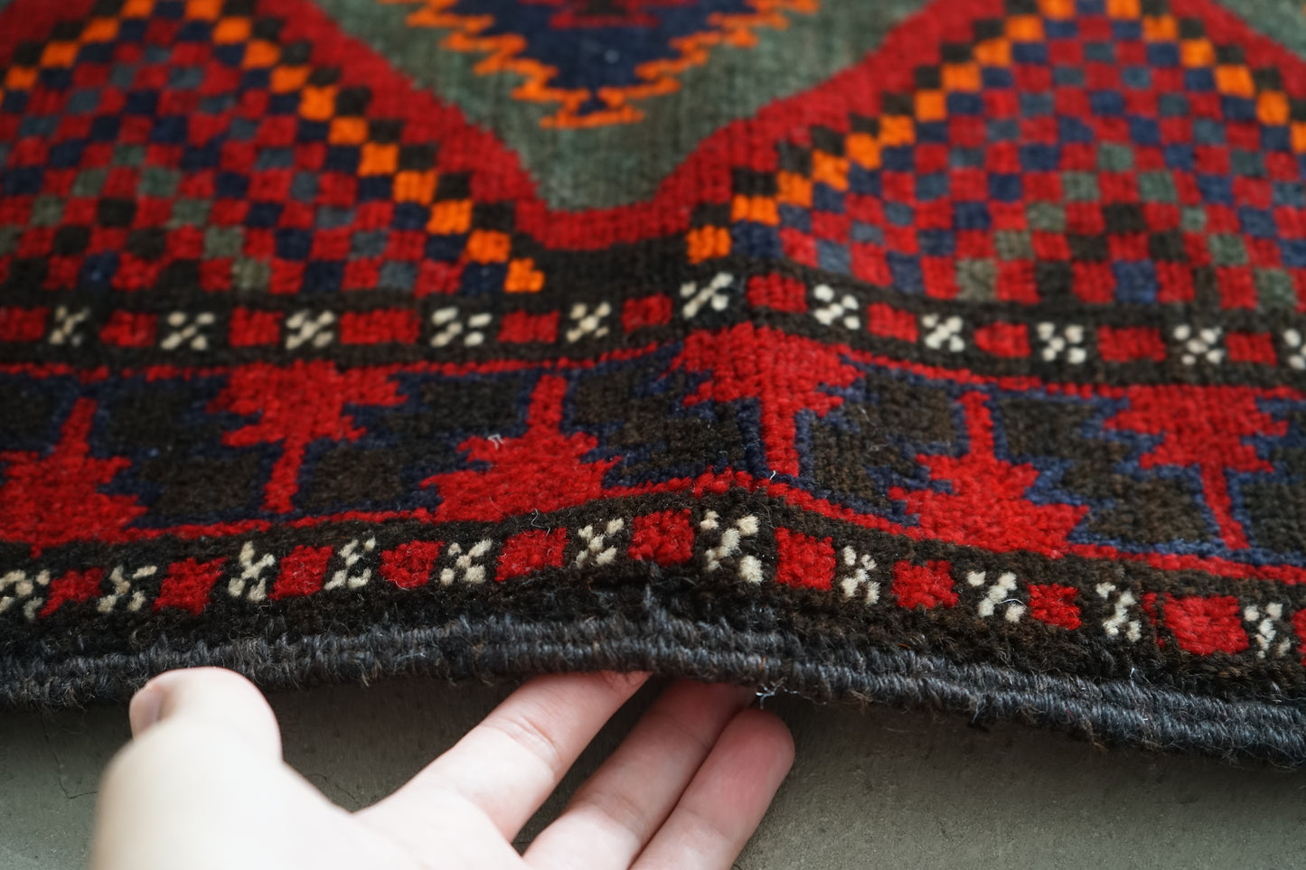 AFGHANISTAN BALUCH DOOR SIZE 1970-1980年代 93 × 64 cm