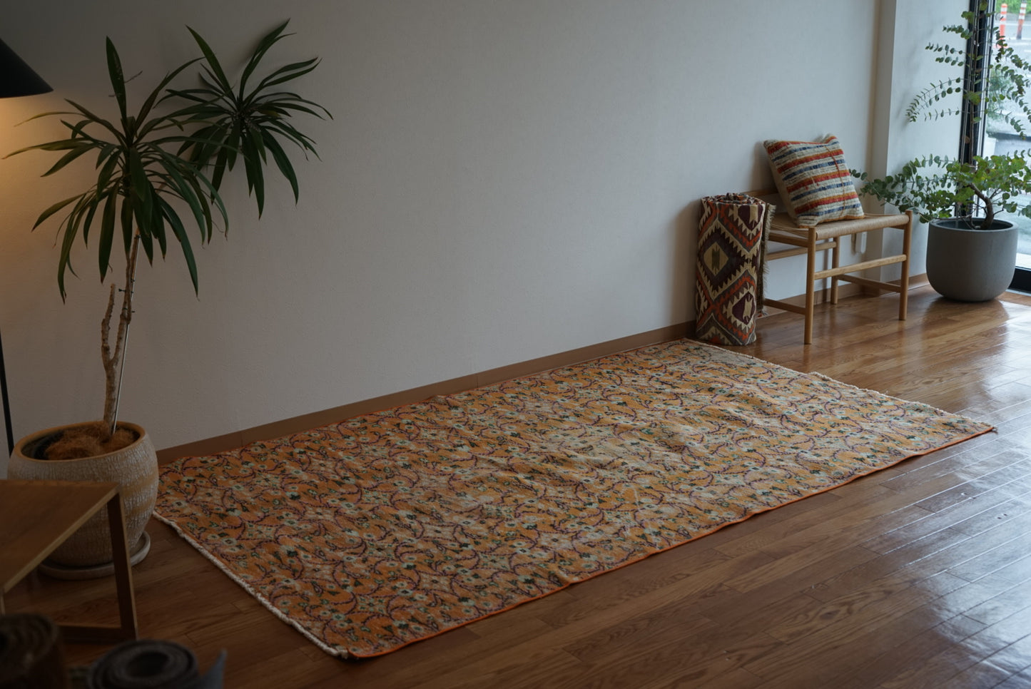 TURKEY OLD ISPARTA CALLOT ORANGE 1970年代 232 × 140 cm No.TR25149