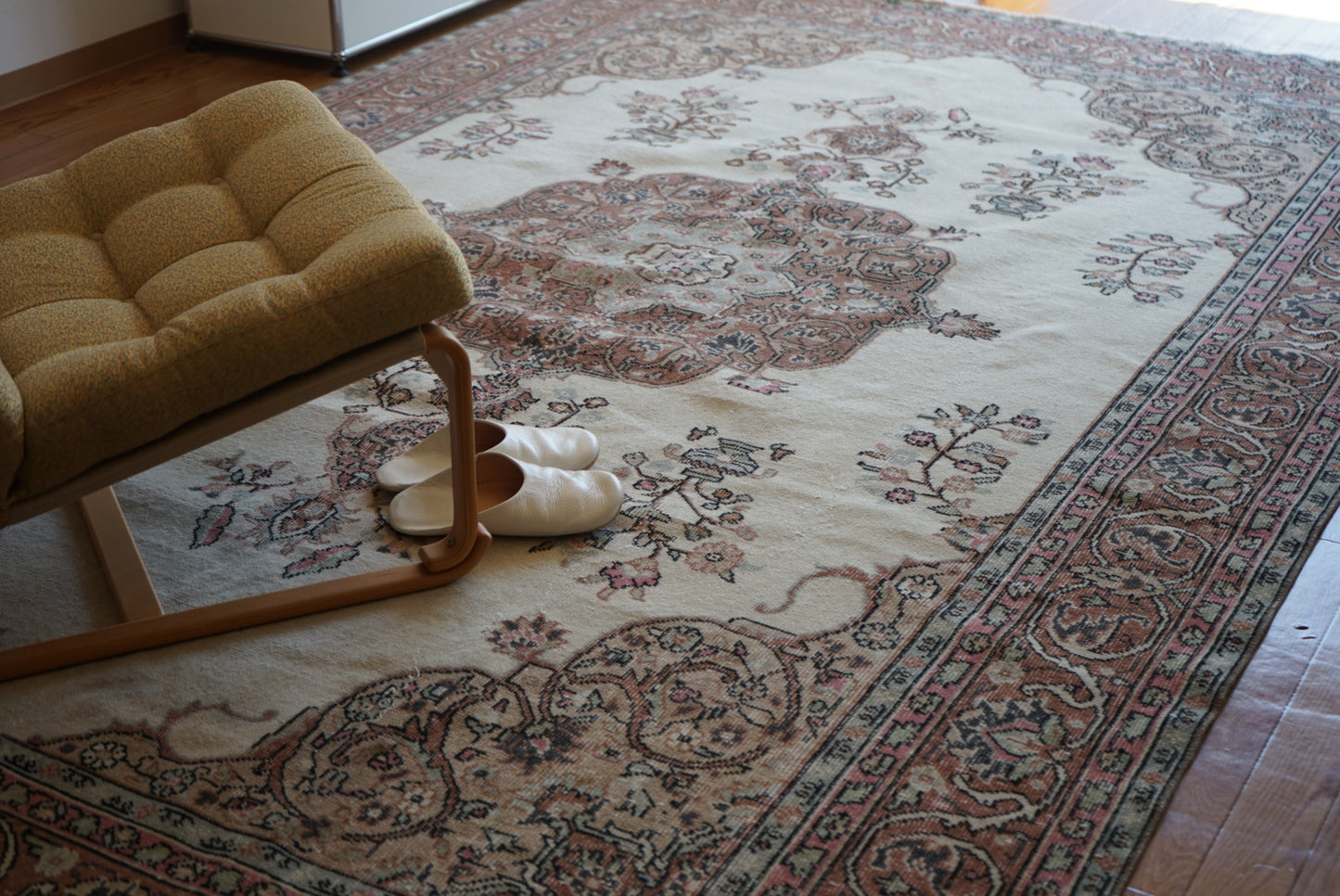 Türkiye Old Isparta Pink Beige 1950-1960年代 312 × 198 cm