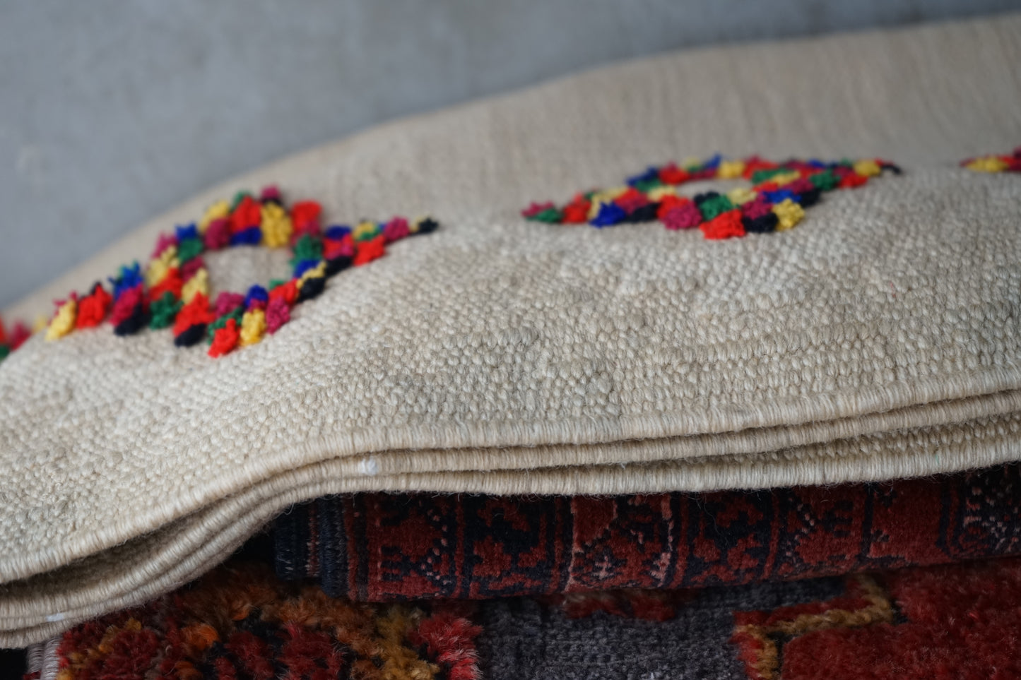 TURKEY VINTAGE KILIM DOT FLOWER 1980年代 125 × 80 cm No.TR25195