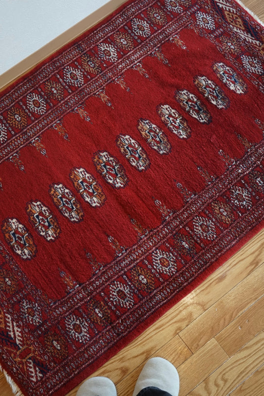 Türkiye Old Turkmen Red 1970年代 141 × 93 cm No.TR25232