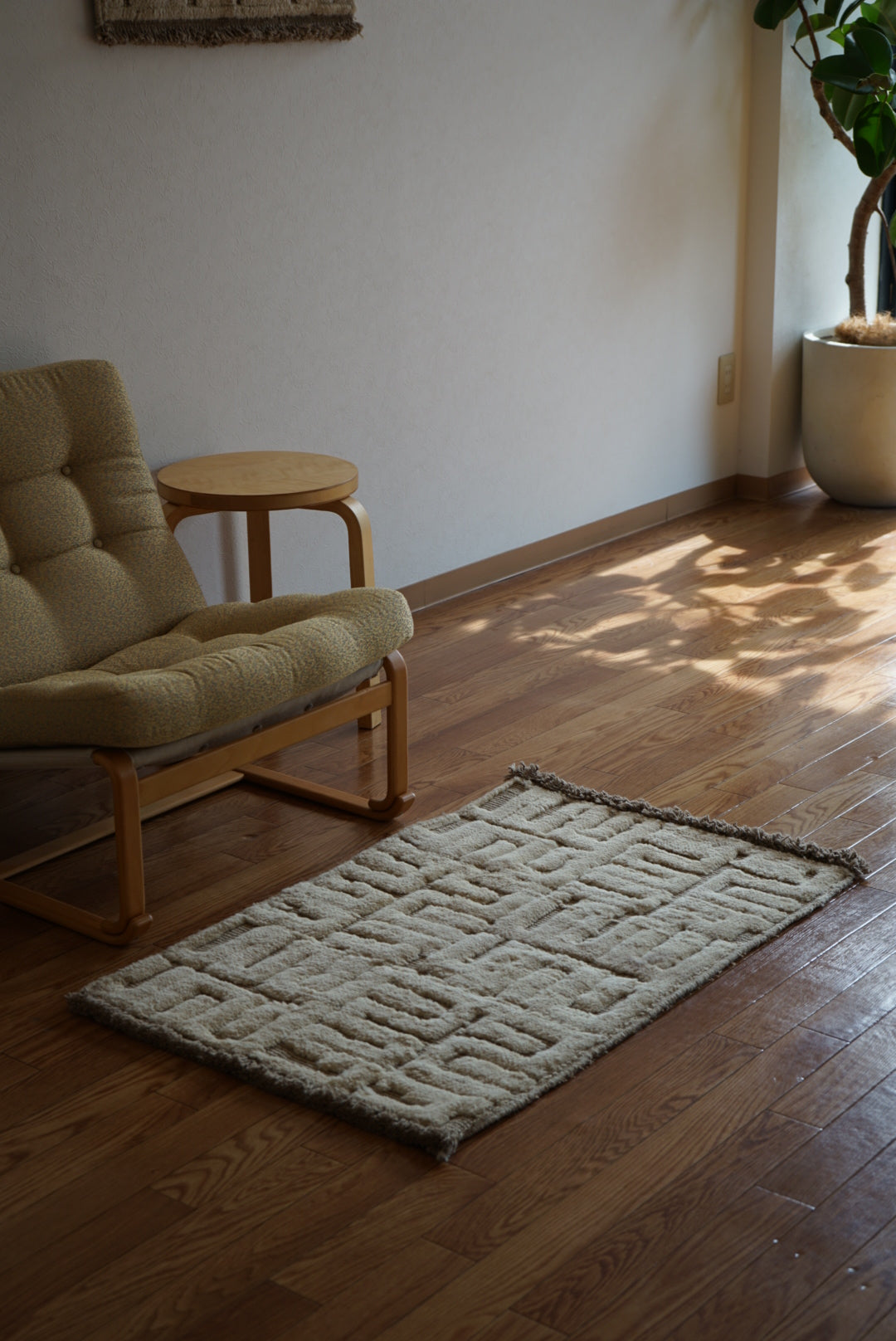 店頭販売 ORIGINAL IRAN QASHQAI KILIM DOORSIZE " QANAT " 95 × 65 cm