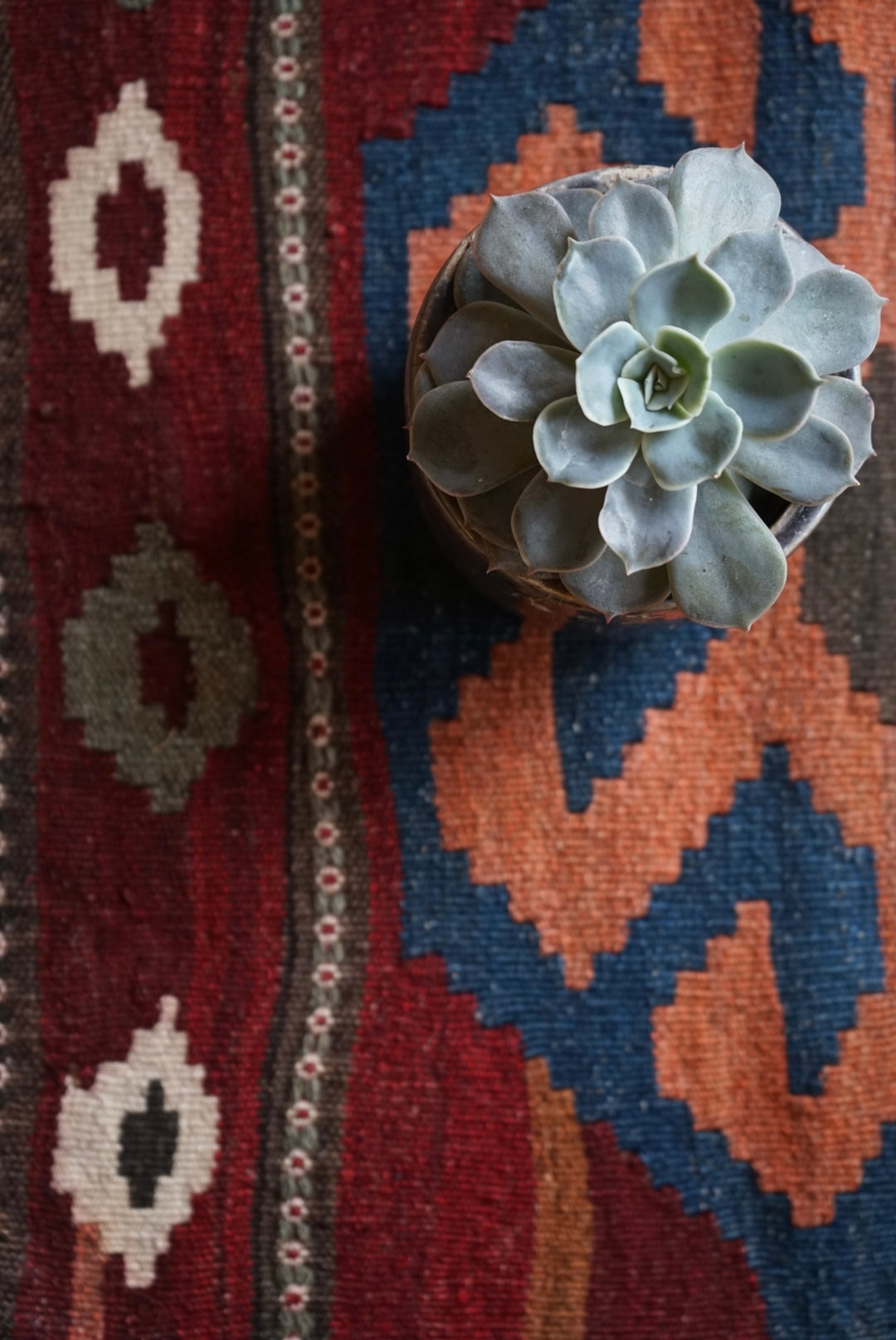 Türkiye Old Kilim Small size 1970年代 52 × 50 cm No.TR25234