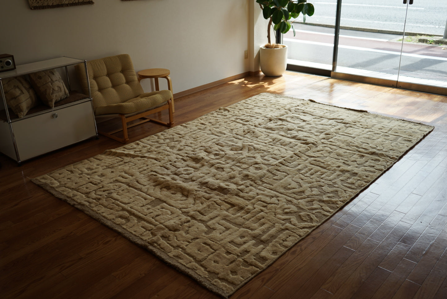 店頭販売 ORIGINAL IRAN  QASHQAI KILIM LIVING MAIN SIZE " ANCIENT " 300 × 200 cm