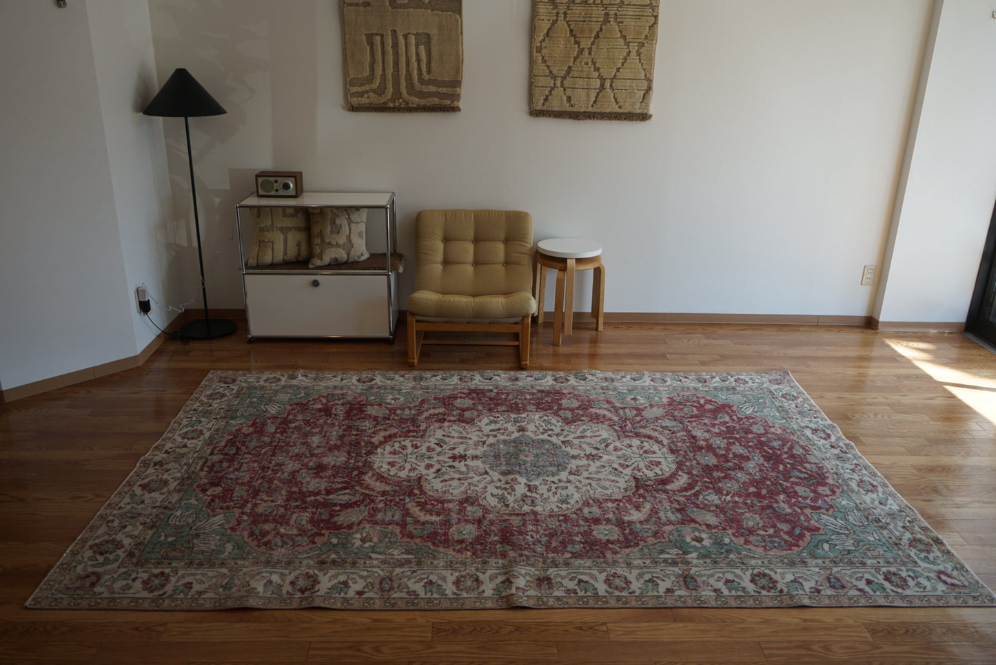 Türkiye Old Isparta Medallion Red , Green 1960年代 283 × 172 cm No.TR25383