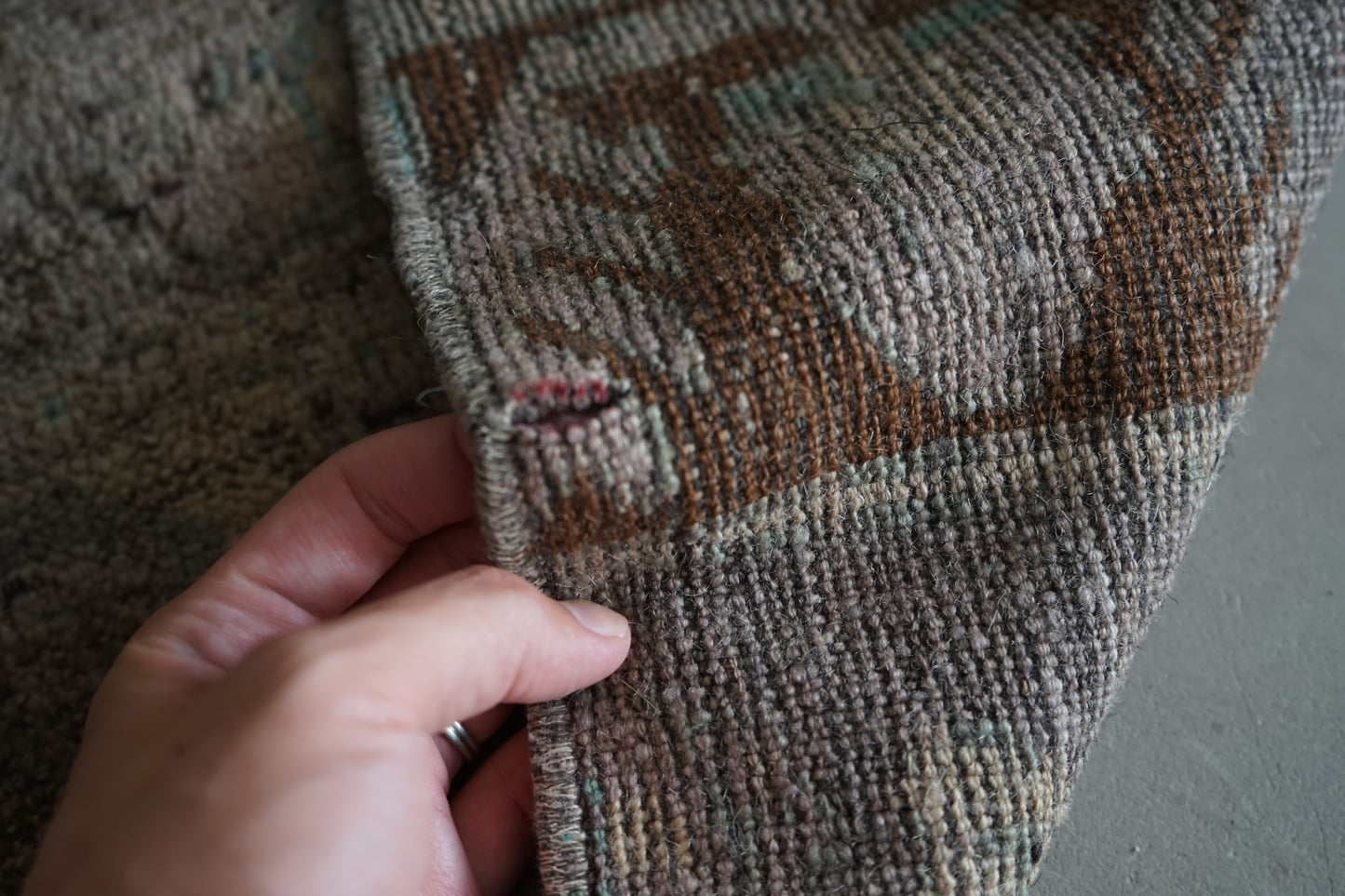 TURKEY VINTAGE SMALL GRAY RUG 78.5 × 54 cm No.TR25170