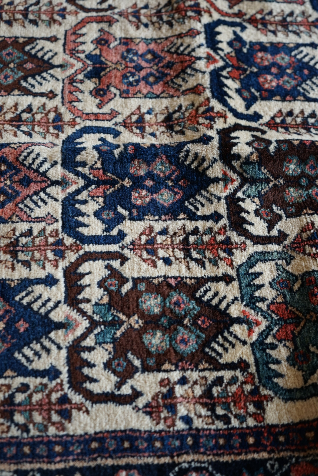 店頭販売 Iran Antique Afshar Pistachios 1860年代 183 × 135 cm