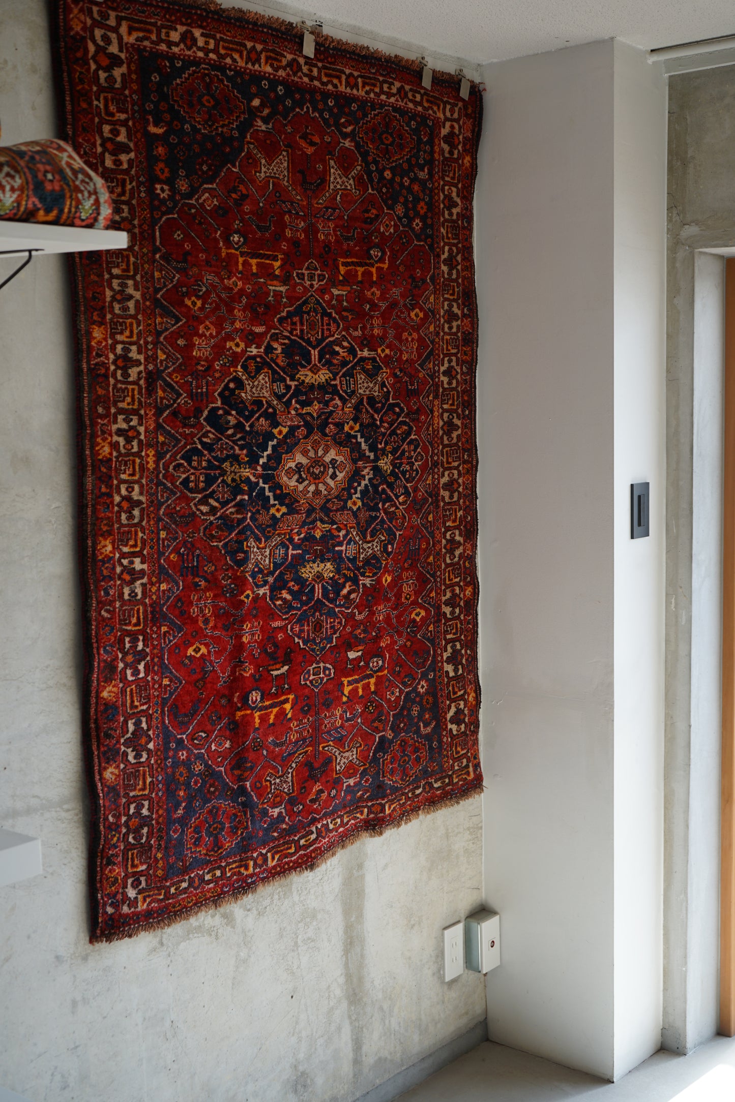 IRAN ANTIQUE SHIRAZ QASHQAI "THE KHANS" 1840-1860年代 155 × 110 cm