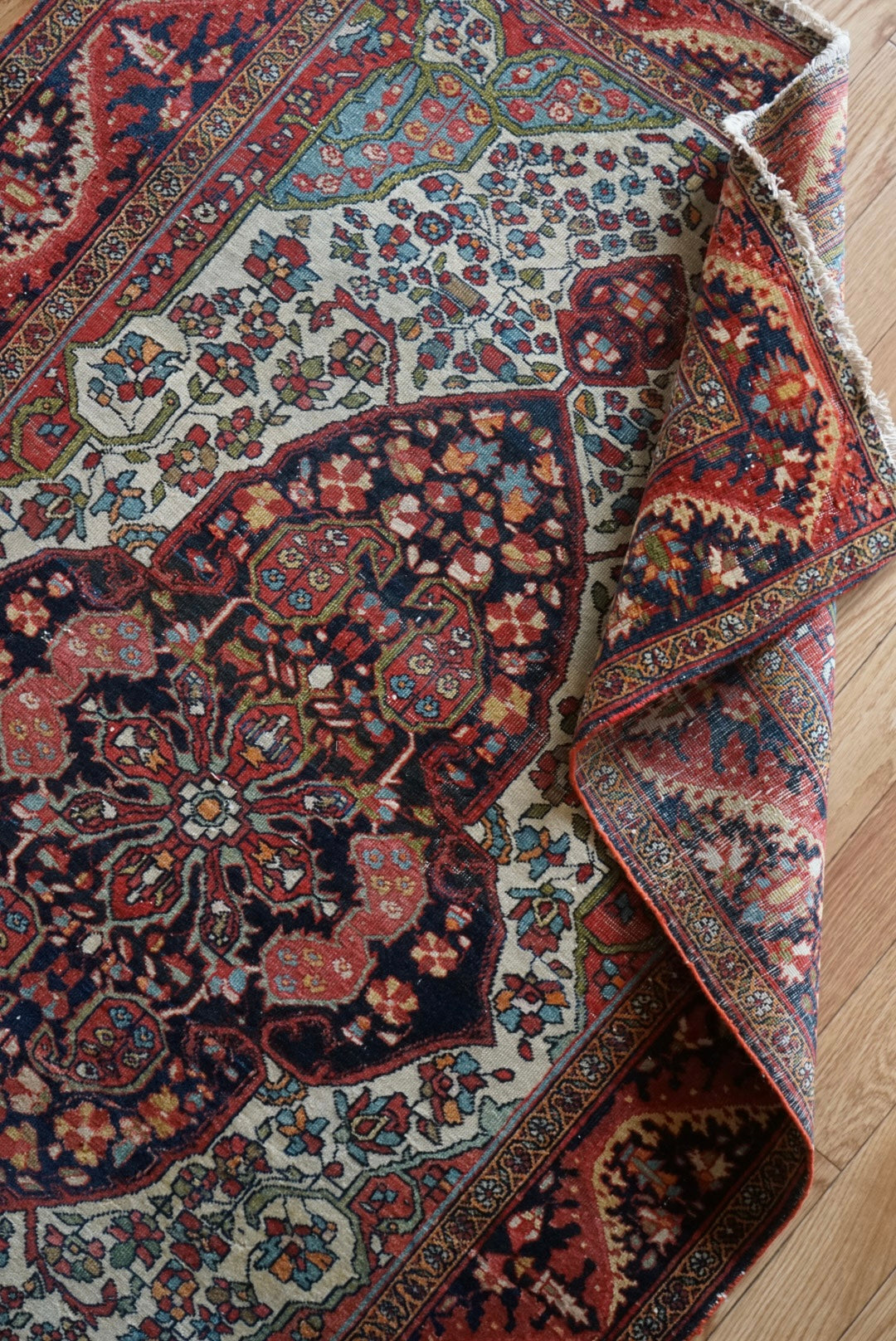 店頭販売 Türkiye Old Kemaliye Flower Medallion 1930年代 186 × 108 cm No.TR25457