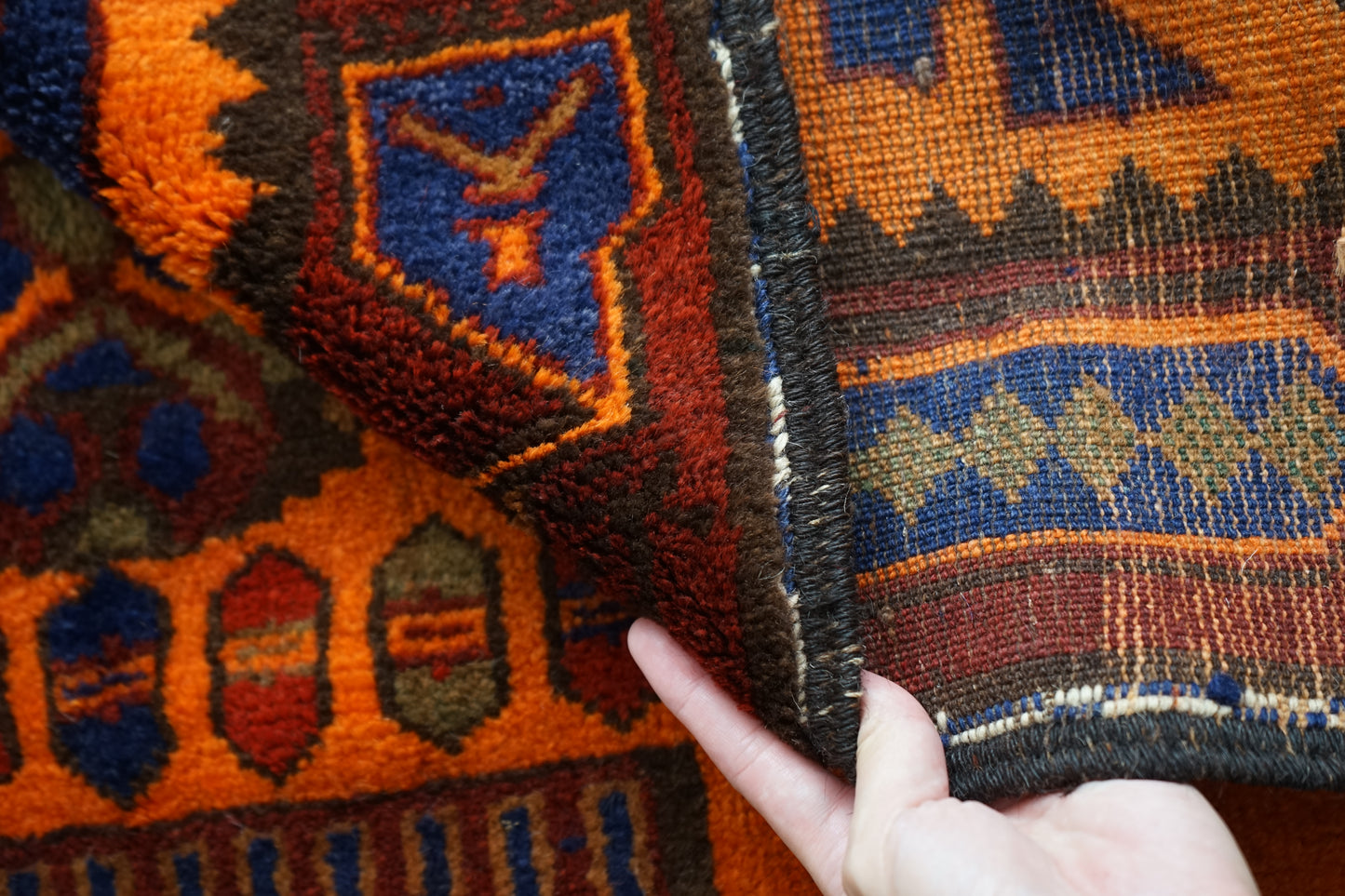 AFGHANISTAN VINTAGE BALUCH 1980-1985年 216 × 129 cm