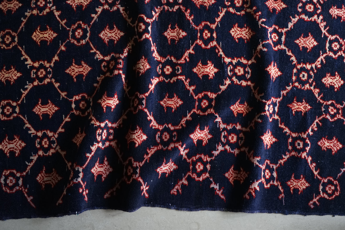 TURKEY OLD ISPARTA NAVY 1970年代 165 × 124 cm No.TR25211